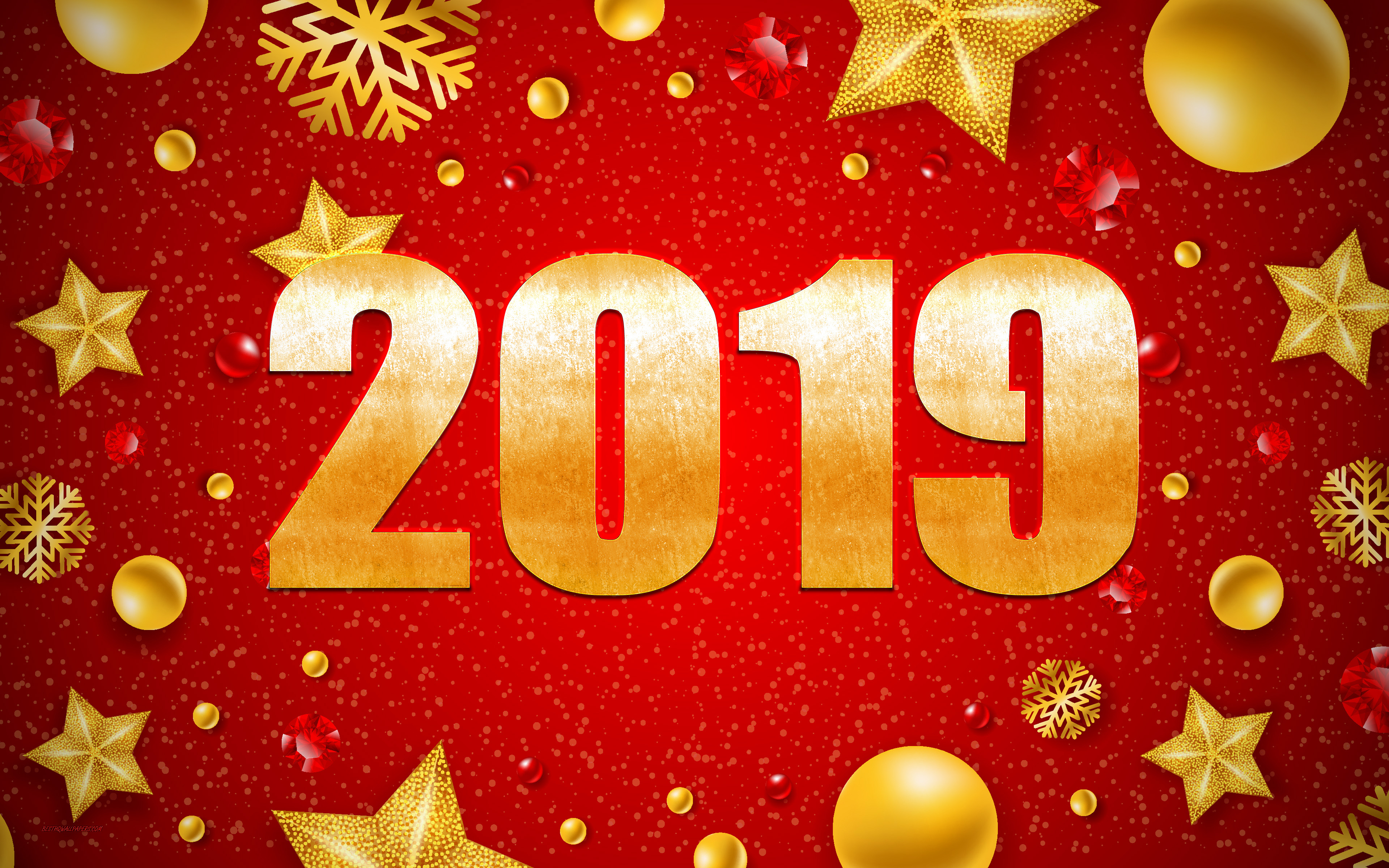 Скачати мобільні шпалери Новий Рік, Свято, Новий Рік 2019 безкоштовно.