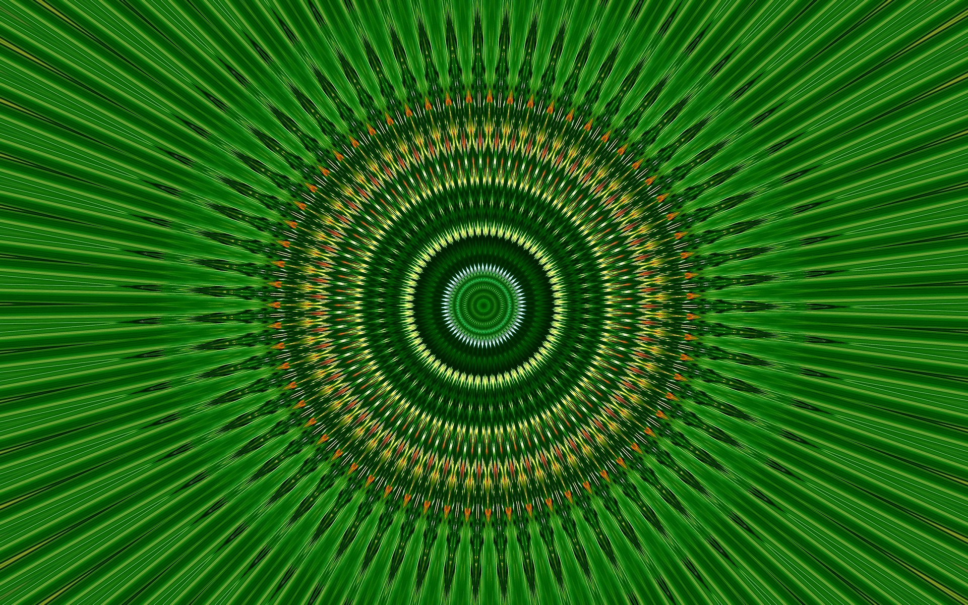 739098 скачать обои зеленый, калейдоскоп, абстрактные, шаблоны, спираль, круг - заставки и картинки бесплатно