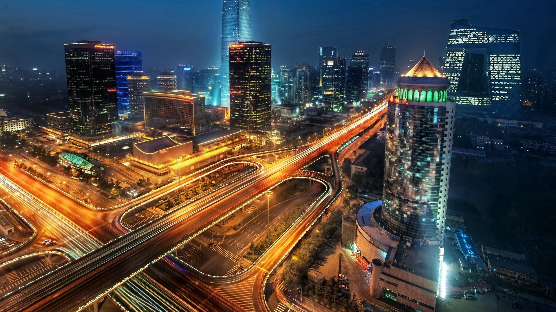 PCデスクトップに都市, スカイ, 道路, 高層ビル, 高 層 ビル, 北京画像を無料でダウンロード