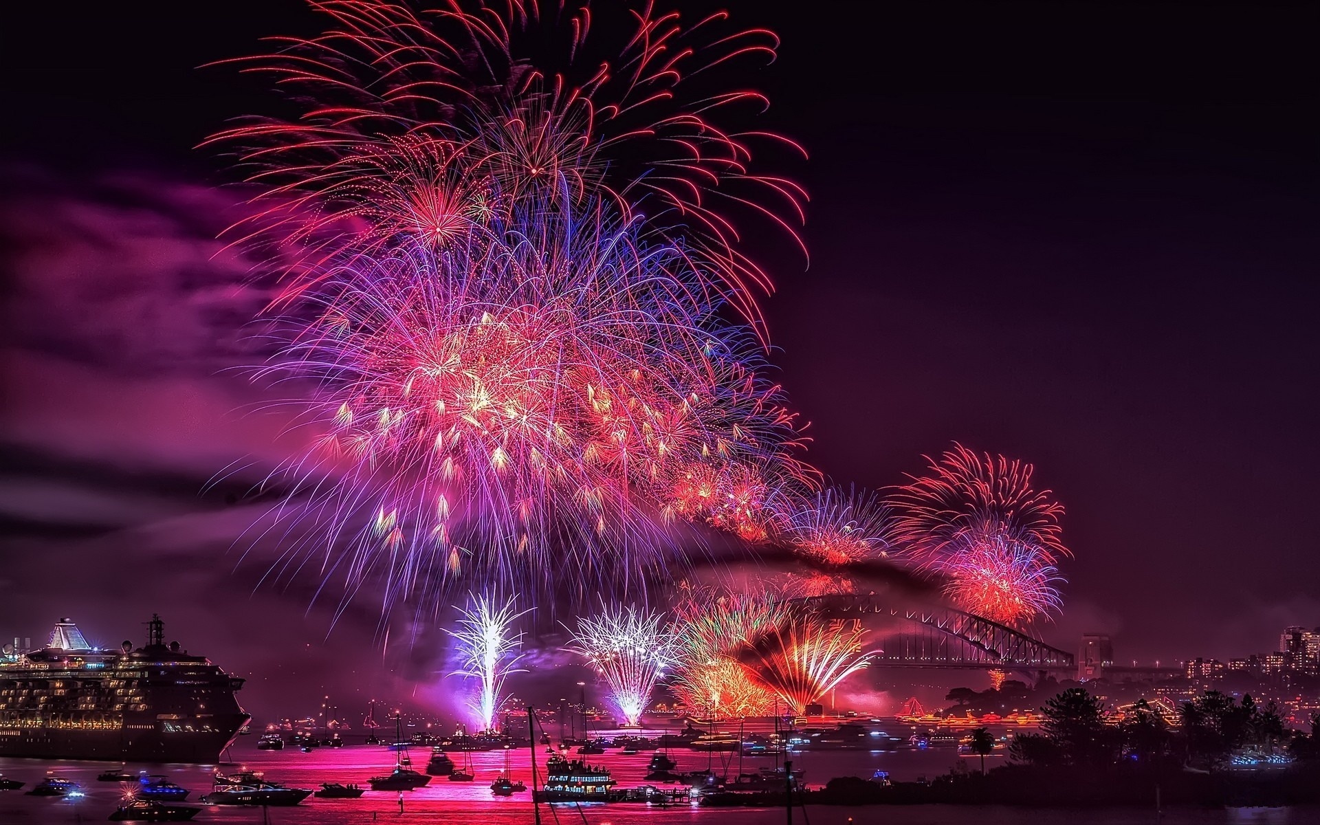 Free download wallpaper Fireworks, Photography on your PC desktop