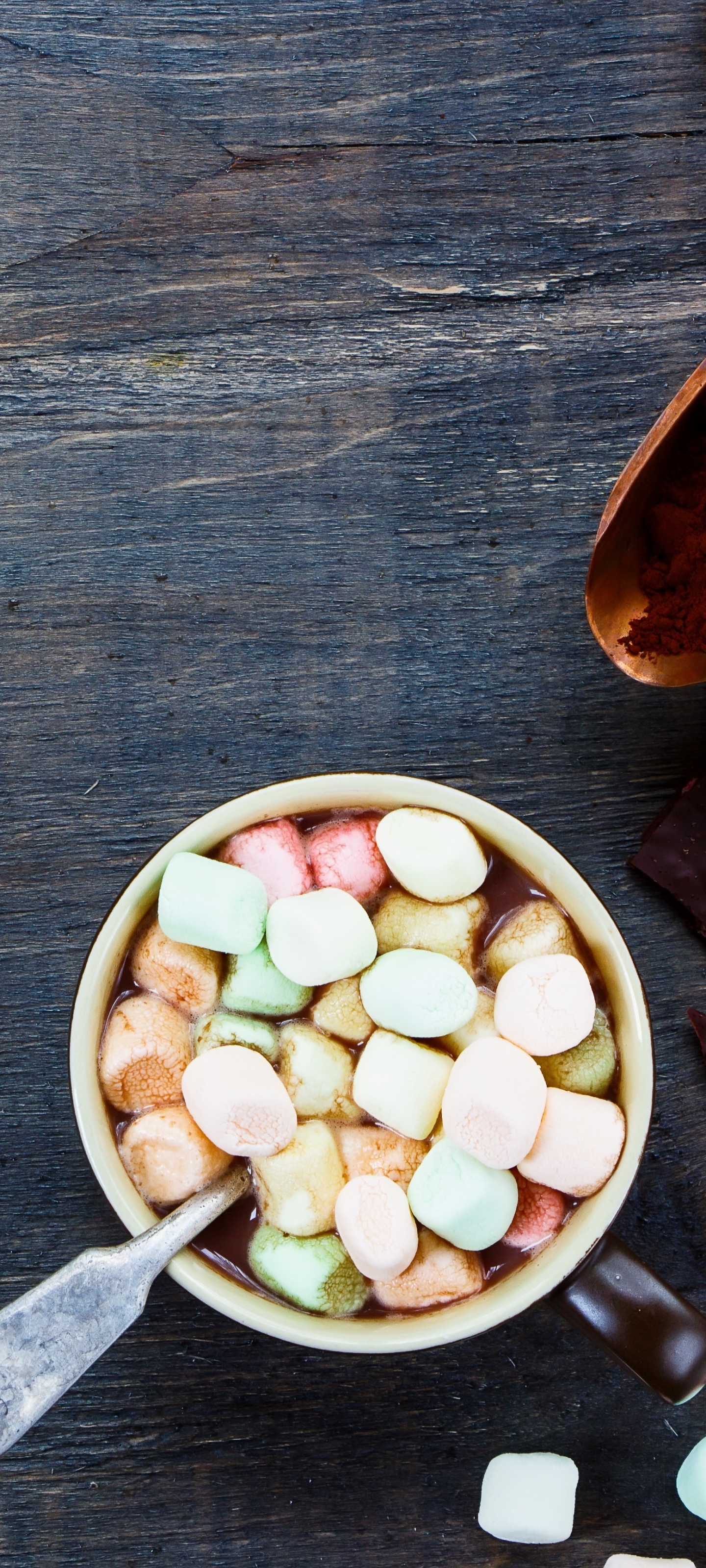Download mobile wallpaper Food, Chocolate, Still Life, Marshmallow for free.