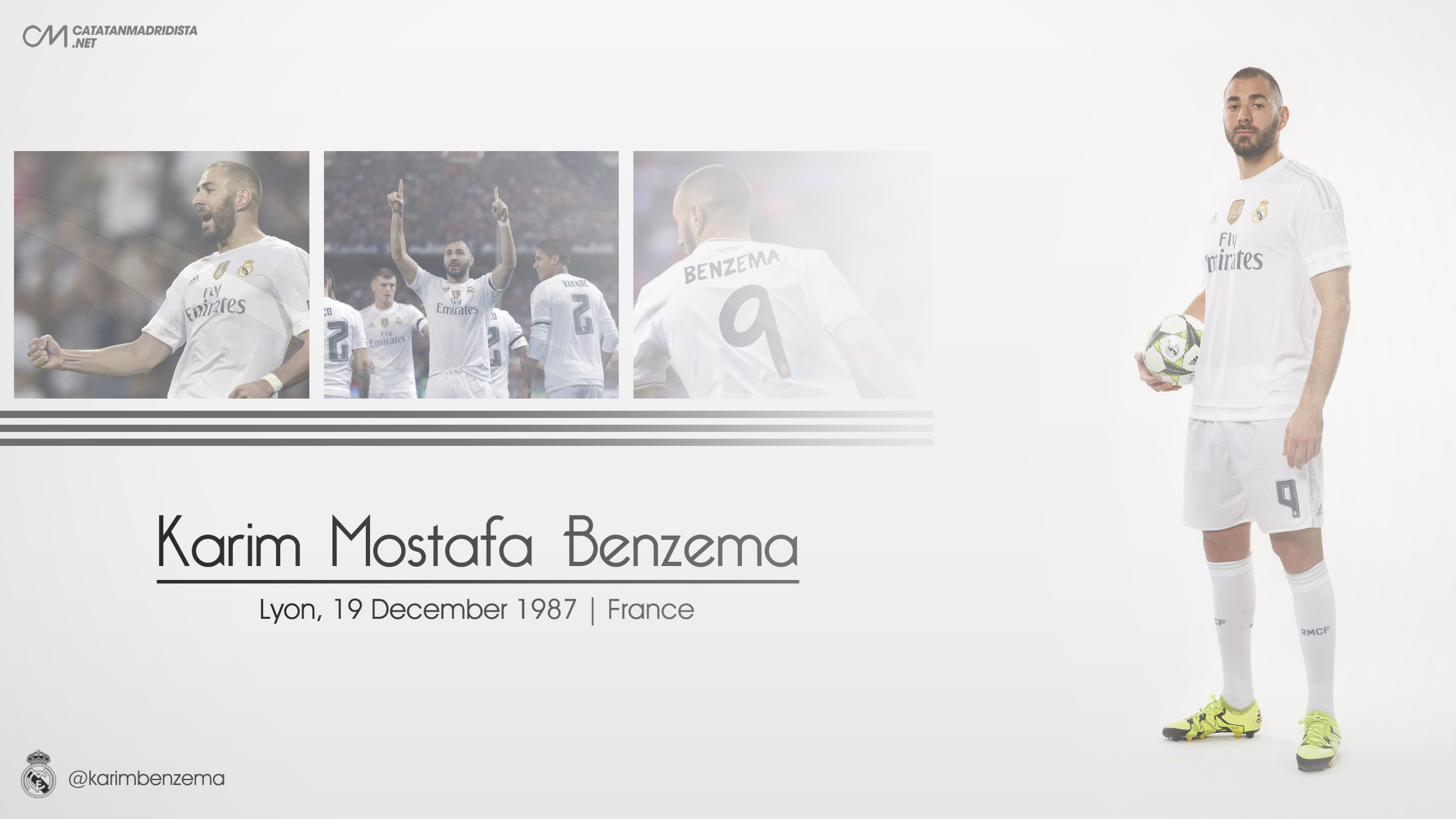 Free download wallpaper Sports, Soccer, Real Madrid C F, Karim Benzema on your PC desktop