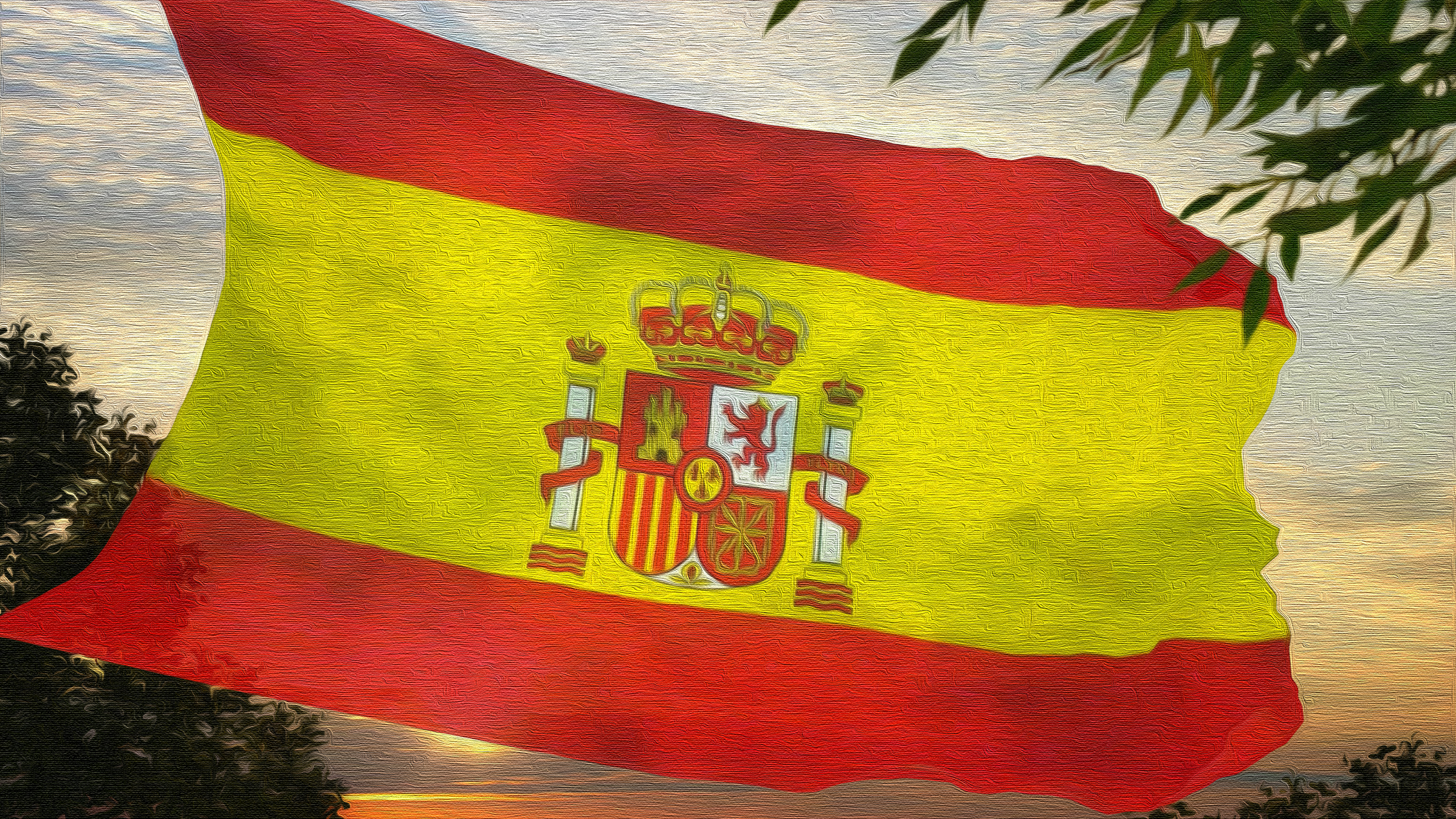 スペイン国旗HDデスクトップの壁紙をダウンロード