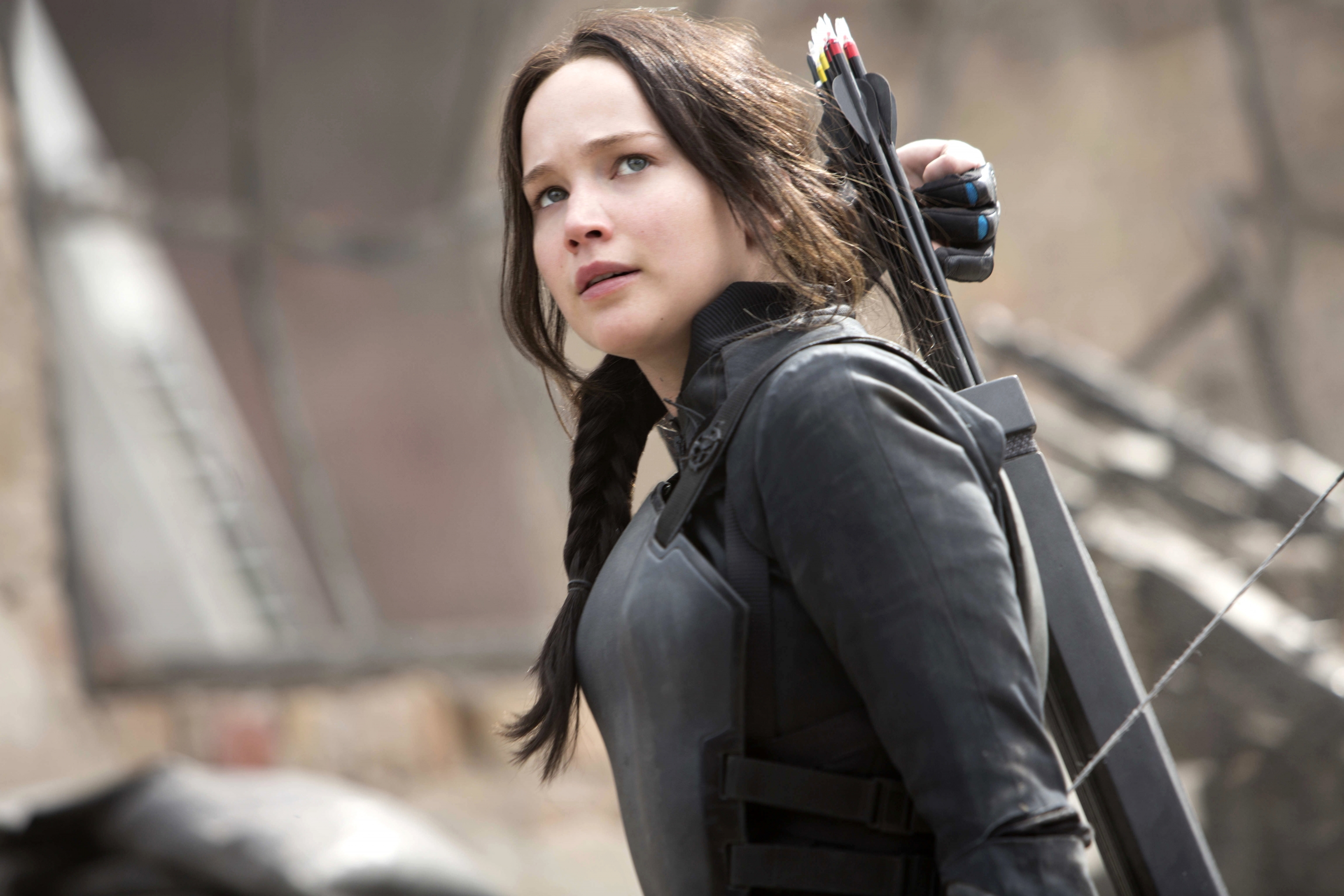 Baixe gratuitamente a imagem Filme, Katniss Everdeen, Jennifer Lawrence, Jogos Vorazes, Jogos Vorazes: A Esperança Parte 1 na área de trabalho do seu PC