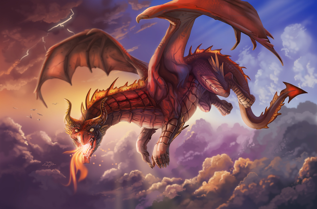 Free download wallpaper Fantasy, Dragon on your PC desktop