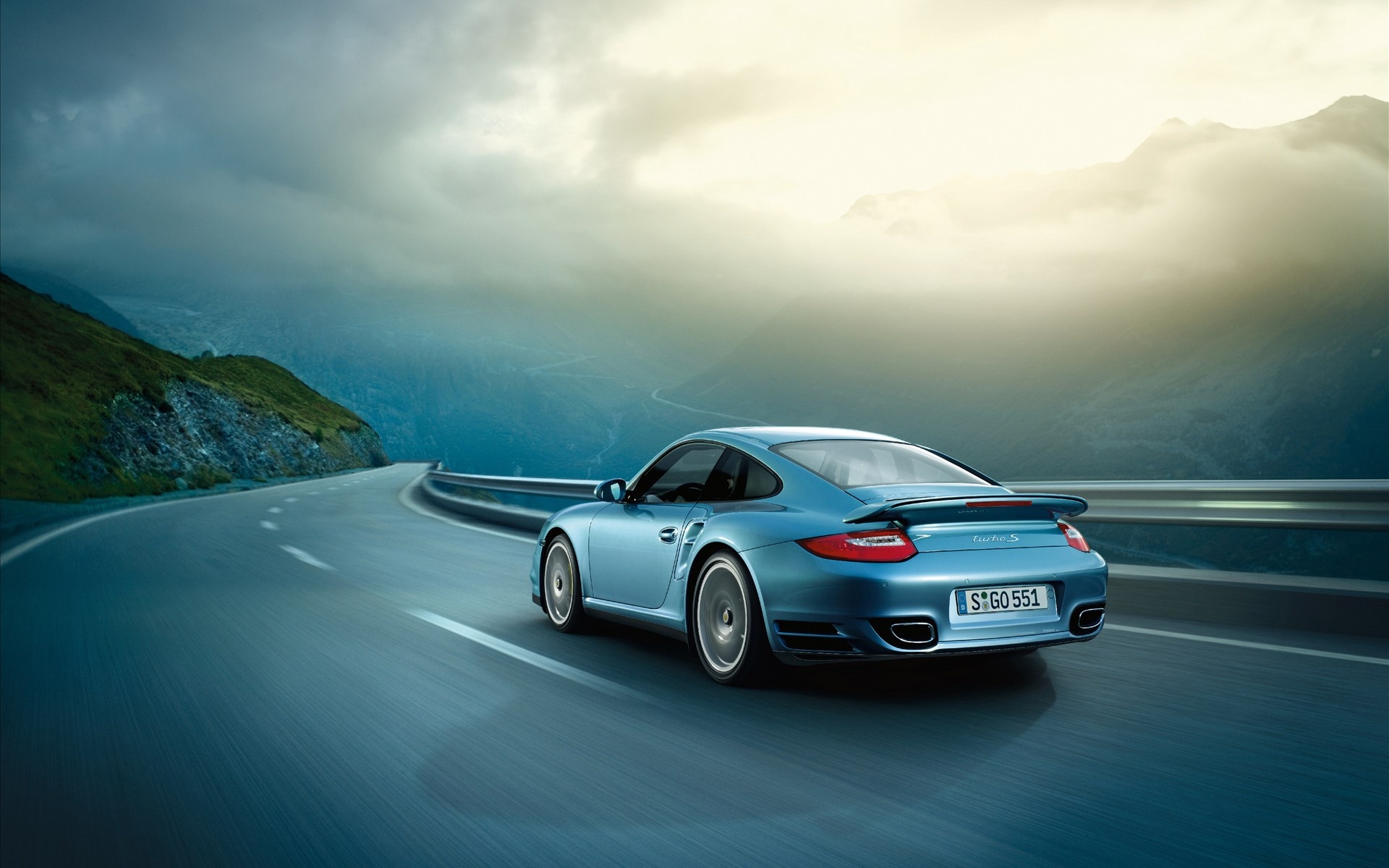 Téléchargez gratuitement l'image Porsche, Route, Véhicules, Porsche 911 Turbo sur le bureau de votre PC