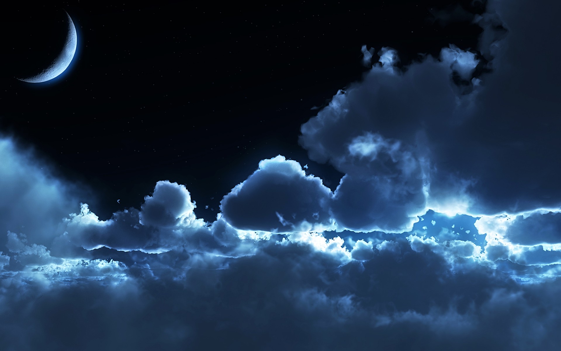 Baixar papel de parede para celular de Lua, Terra/natureza, Noite, Céu, Nuvem gratuito.