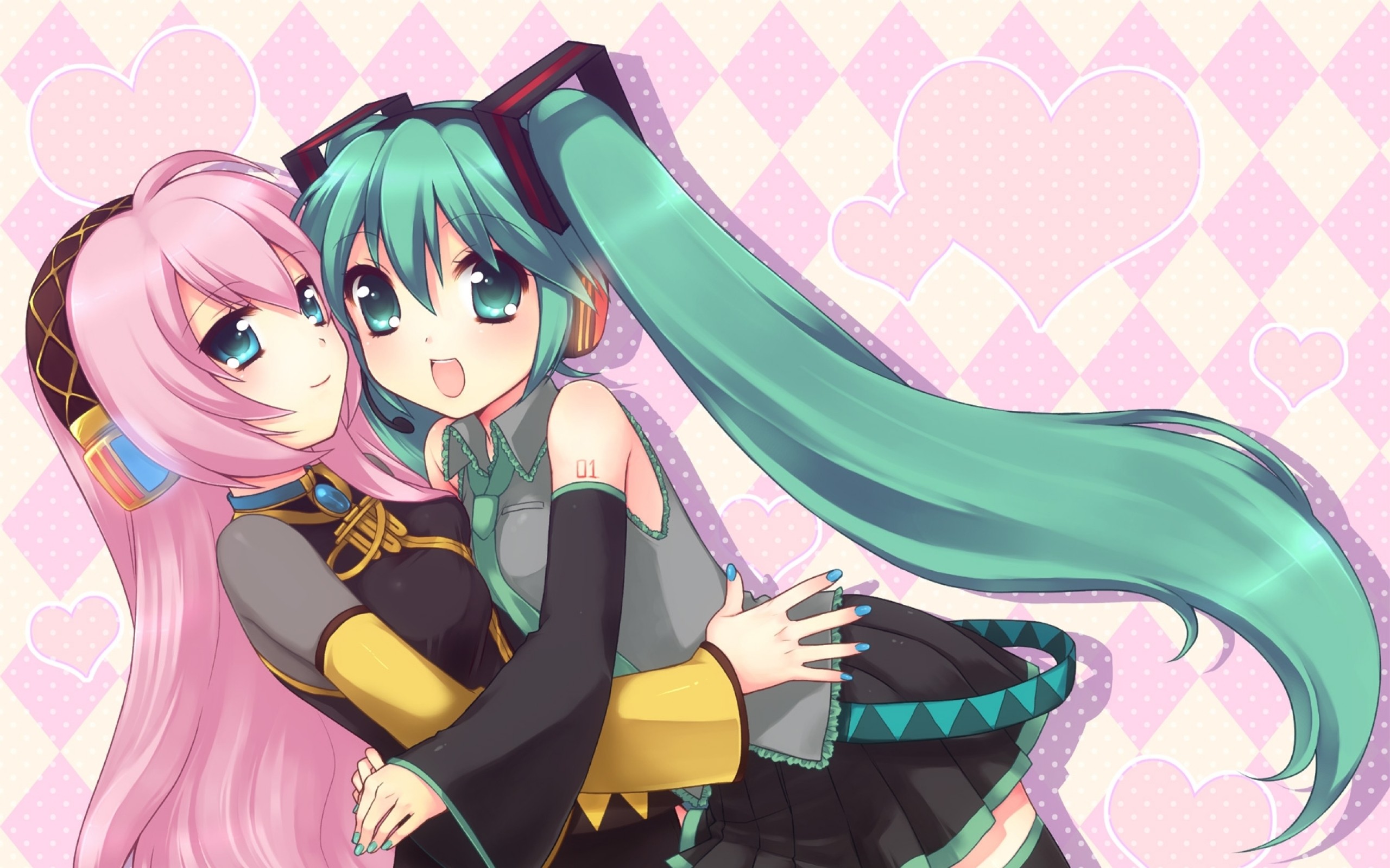 Laden Sie das Liebe, Vocaloid, Hatsune Miku, Animes, Lukas Megurin-Bild kostenlos auf Ihren PC-Desktop herunter