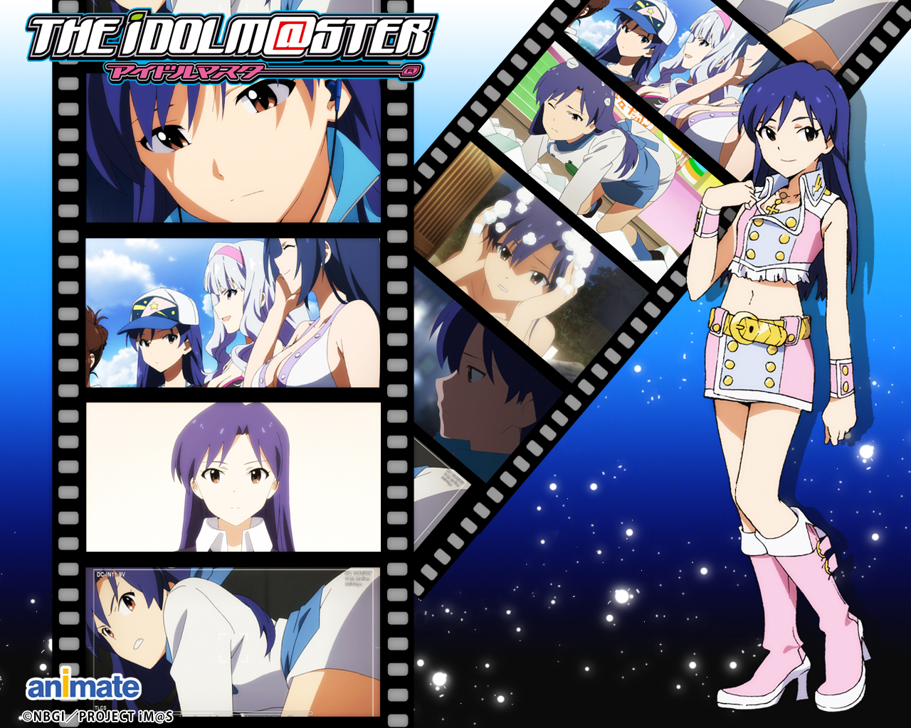 1483855 descargar fondo de pantalla animado, the idolm@ster, chihaya kisaragi: protectores de pantalla e imágenes gratis