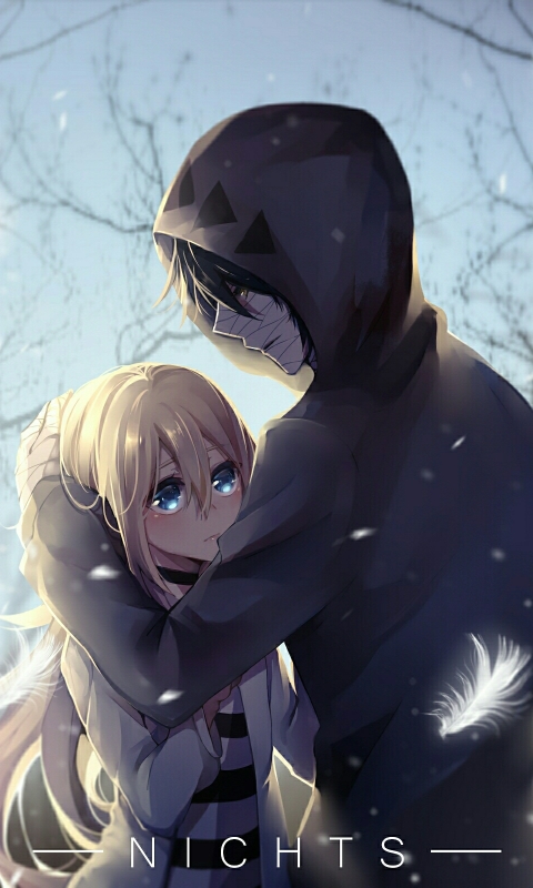 Handy-Wallpaper Animes, Rahel Gardner, Satsuriku No Tenshi, Zack (Engel Des Todes) kostenlos herunterladen.