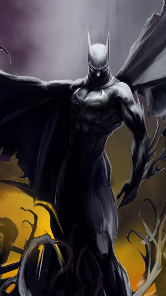 Descarga gratuita de fondo de pantalla para móvil de Oscuro, Historietas, The Batman, Hombre Murciélago.