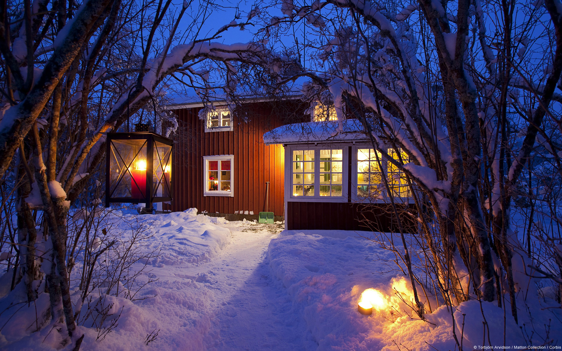 Handy-Wallpaper Winter, Schnee, Baum, Haus, Menschengemacht kostenlos herunterladen.