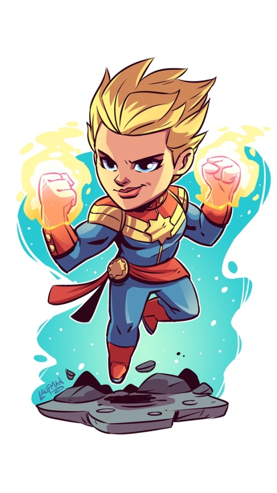 Handy-Wallpaper Comics, Captain Marvel kostenlos herunterladen.