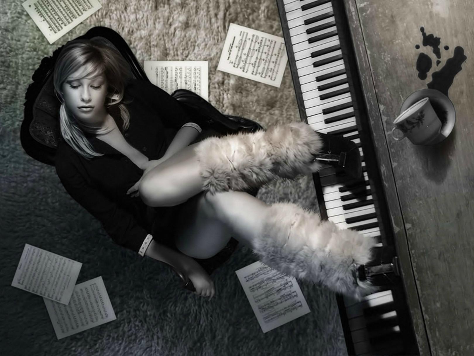 Free download wallpaper Women, Music on your PC desktop