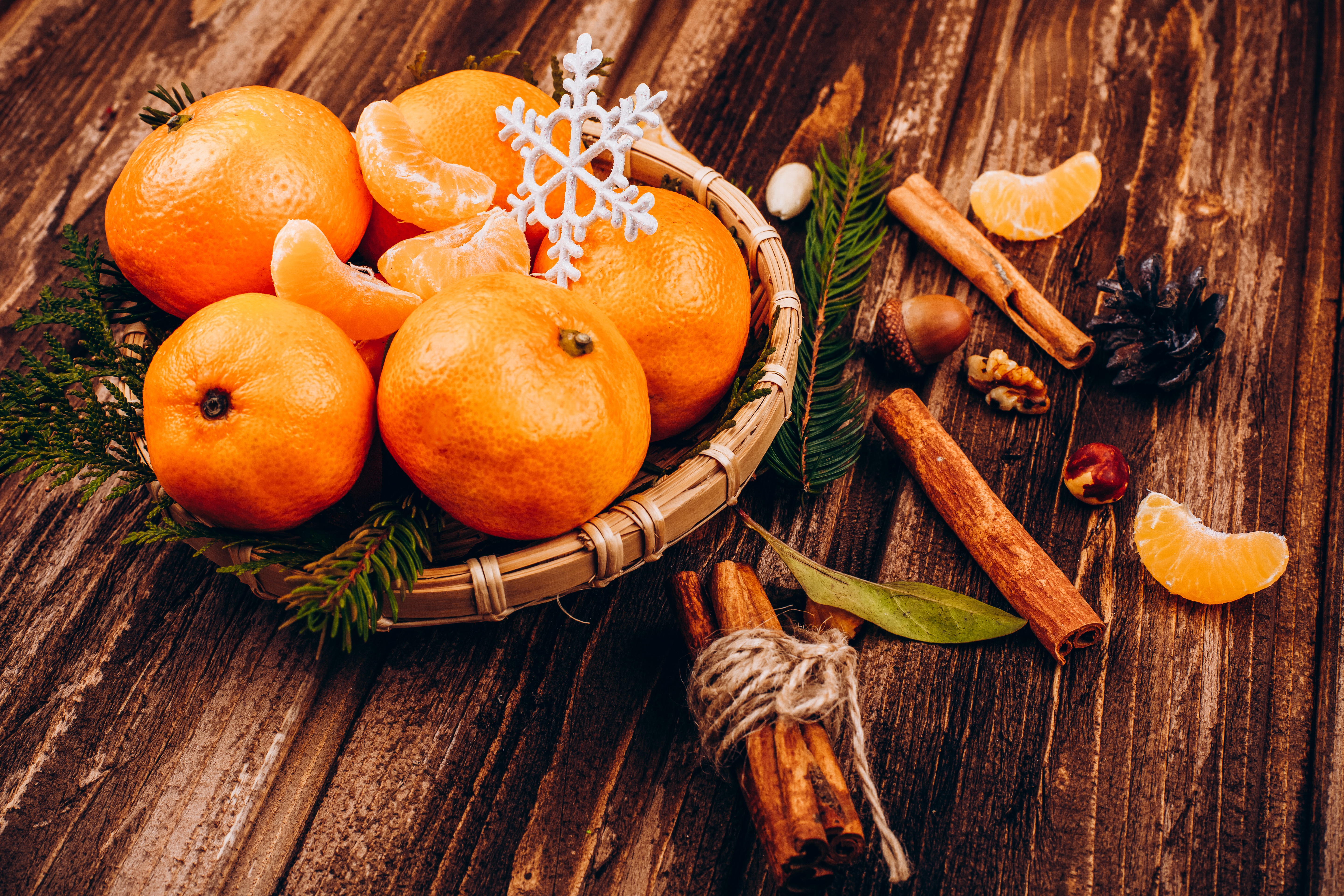 Laden Sie das Frucht, Zimt, Nahrungsmittel, Früchte, Mandarine-Bild kostenlos auf Ihren PC-Desktop herunter