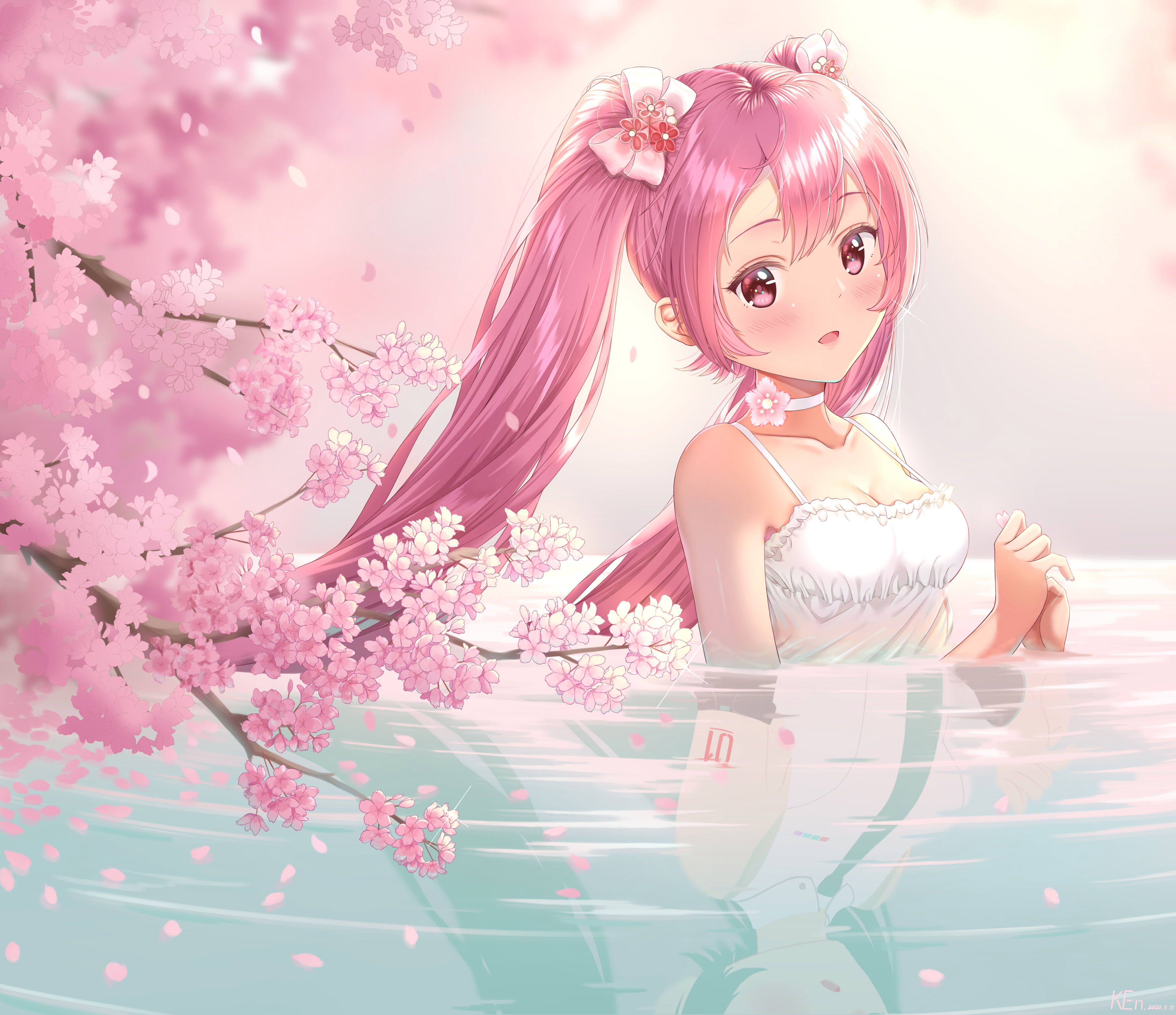 Baixe gratuitamente a imagem Anime, Vocaloid, Hatsune Miku, Sakura Miku na área de trabalho do seu PC