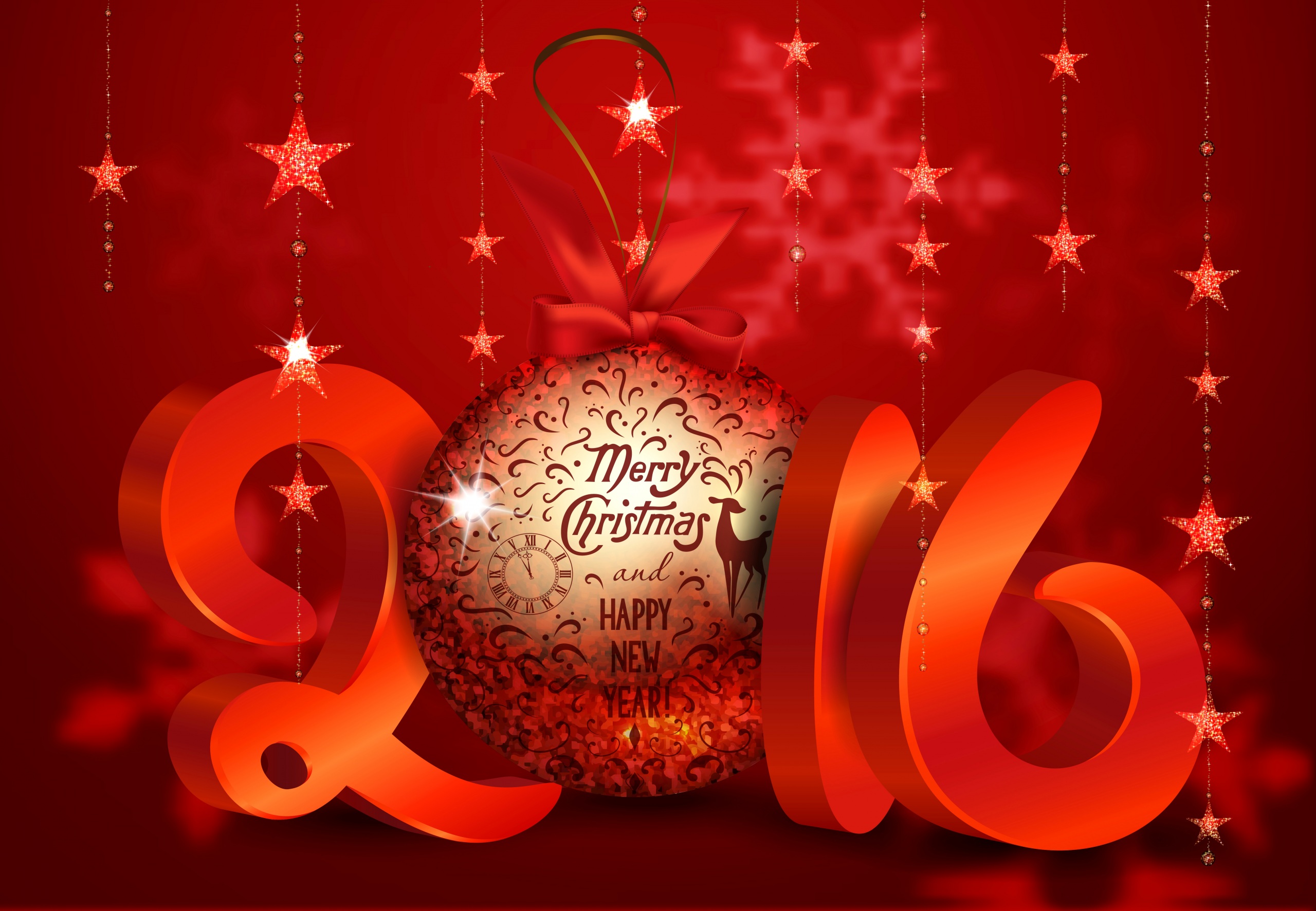 Download mobile wallpaper Holiday, New Year 2016 for free.