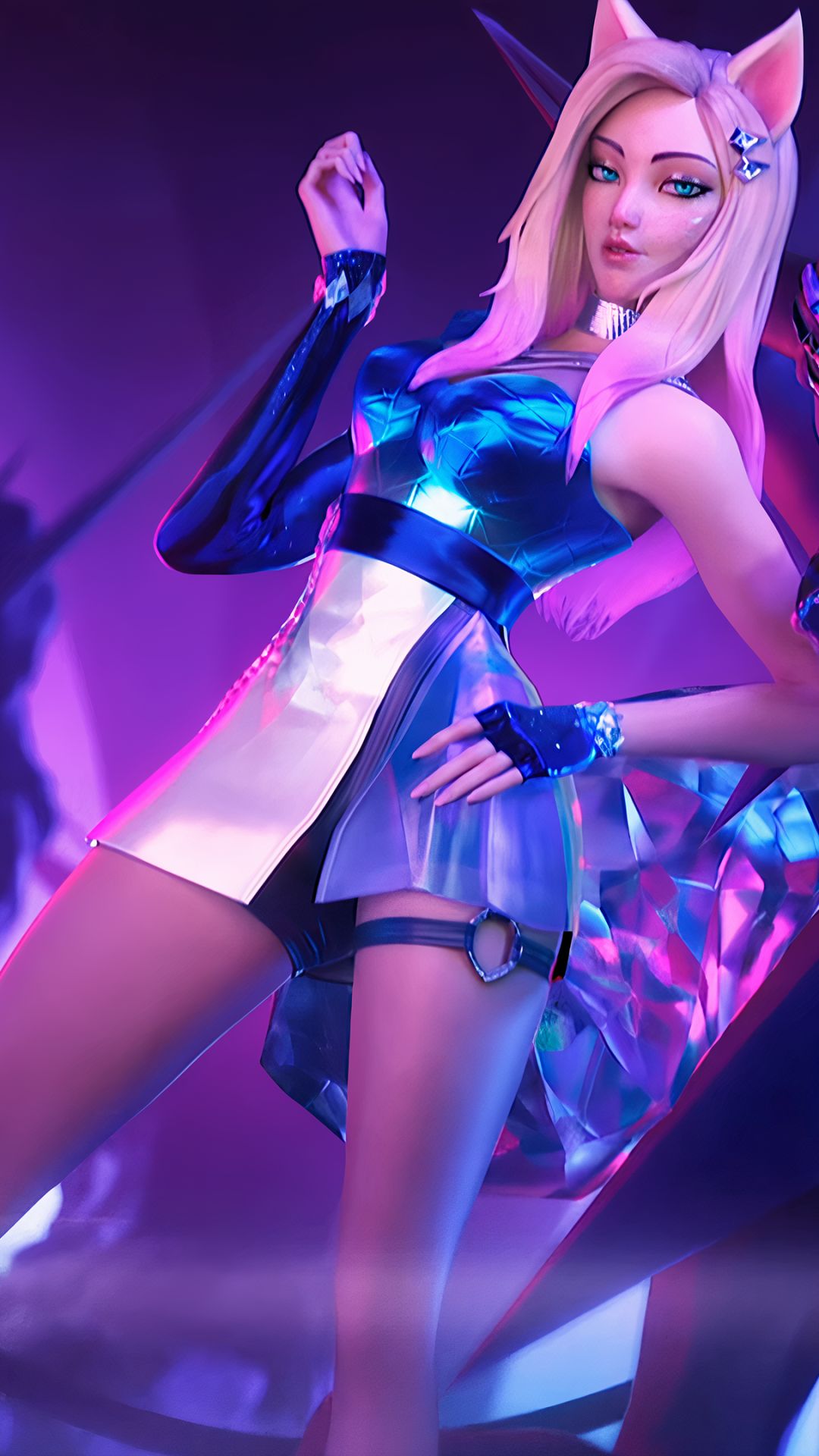 Download mobile wallpaper League Of Legends, Video Game, K Pop, Animal Ears, Ahri (League Of Legends), K/da for free.