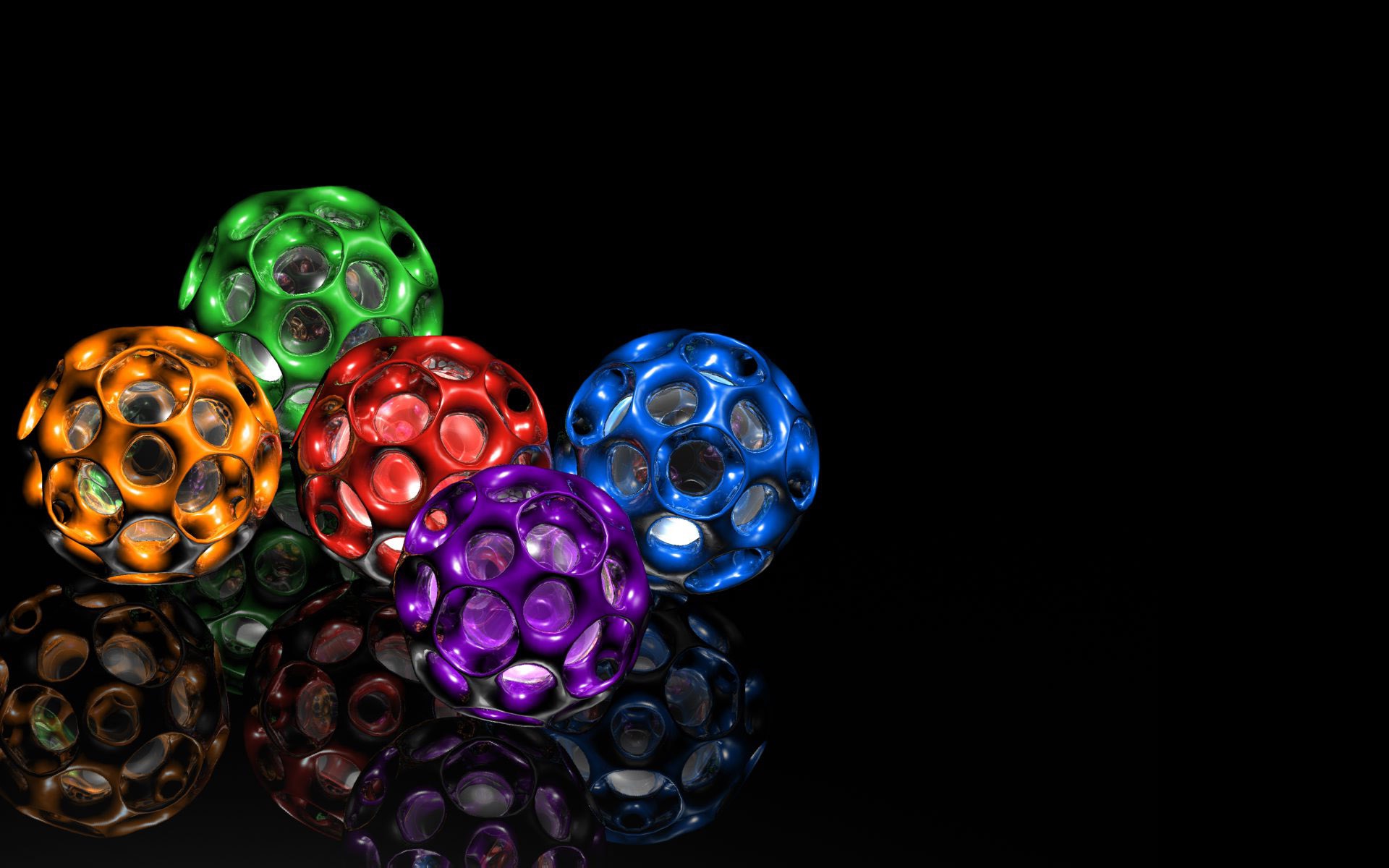 Download mobile wallpaper 3D, Colors, Ball, Artistic, Cgi for free.