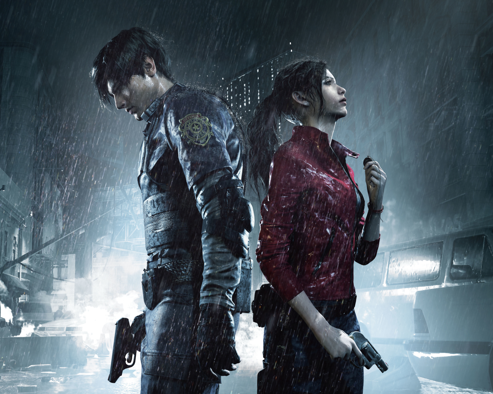 Free download wallpaper Resident Evil, Video Game, Leon S Kennedy, Claire Redfield, Resident Evil 2 (2019) on your PC desktop