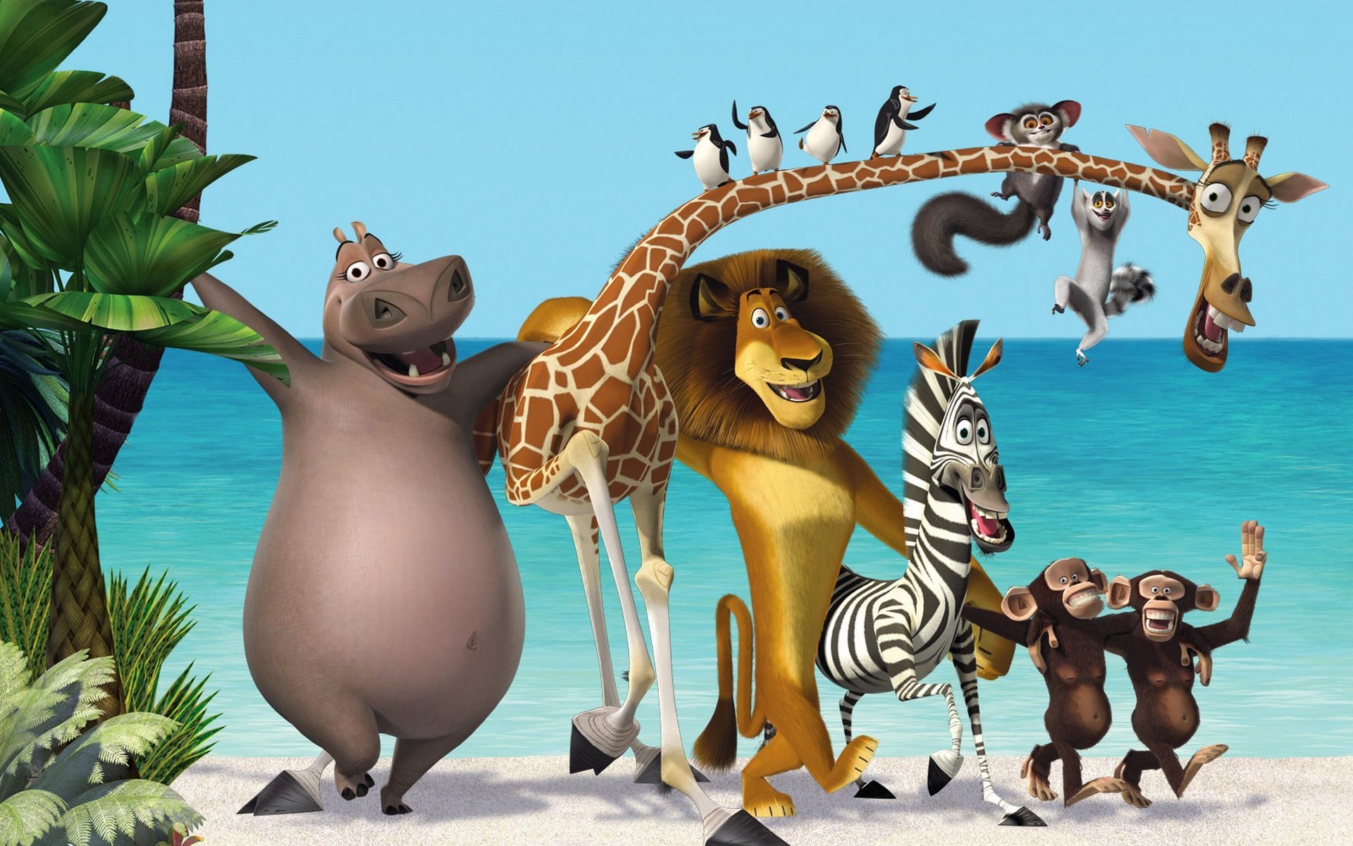 Laden Sie Madagascar 3: Flucht Durch Europa HD-Desktop-Hintergründe herunter