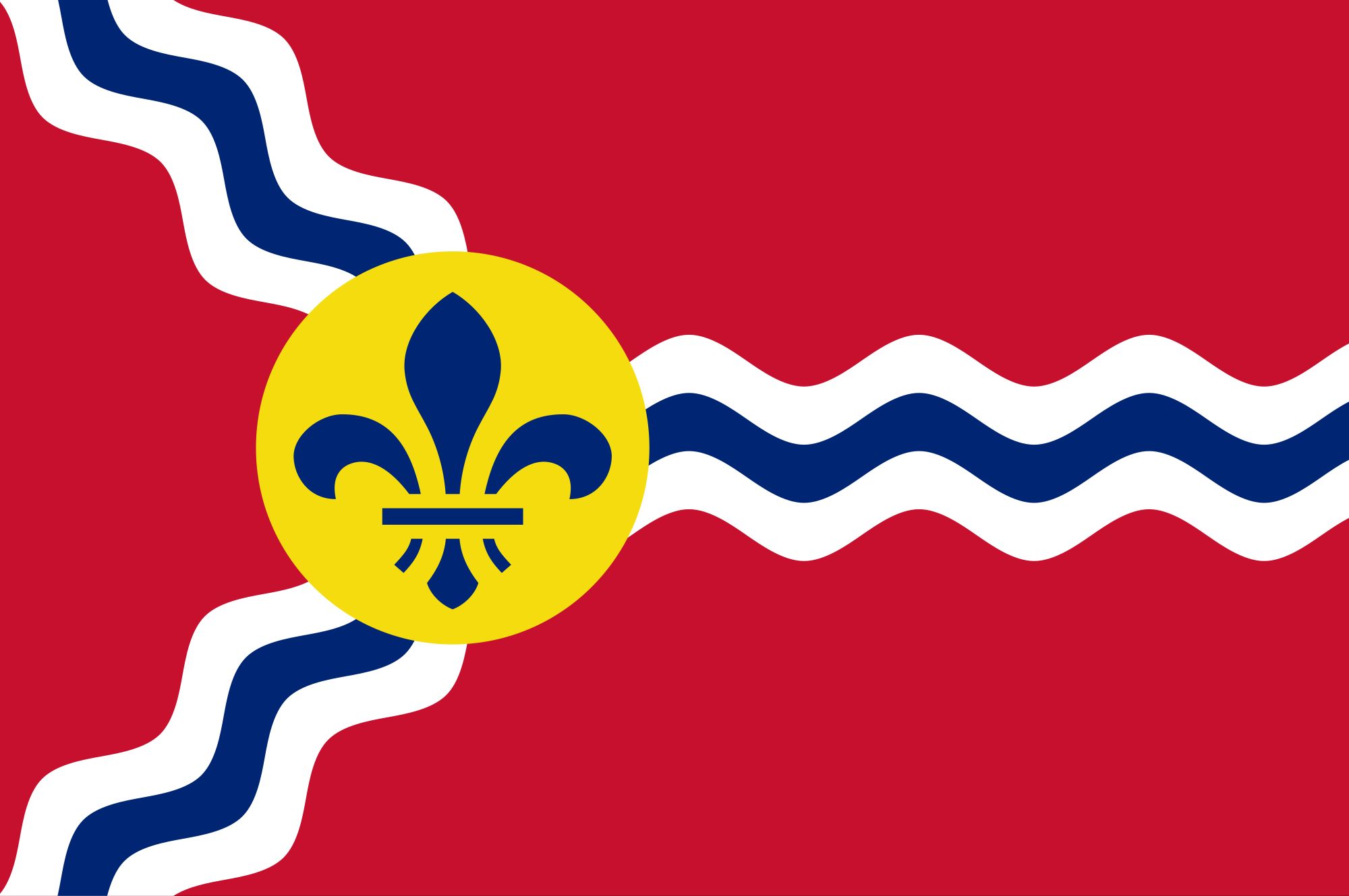 Laden Sie Flagge Von St Louis HD-Desktop-Hintergründe herunter