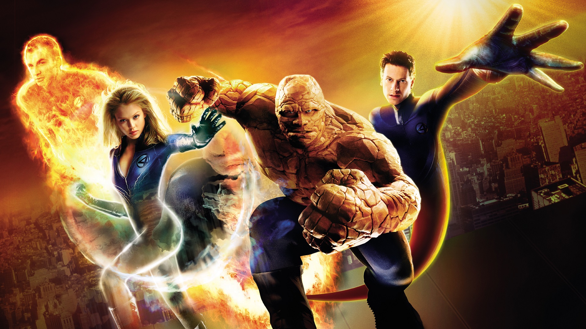 Download mobile wallpaper Jessica Alba, Movie, Thing (Marvel Comics), Fantastic Four for free.