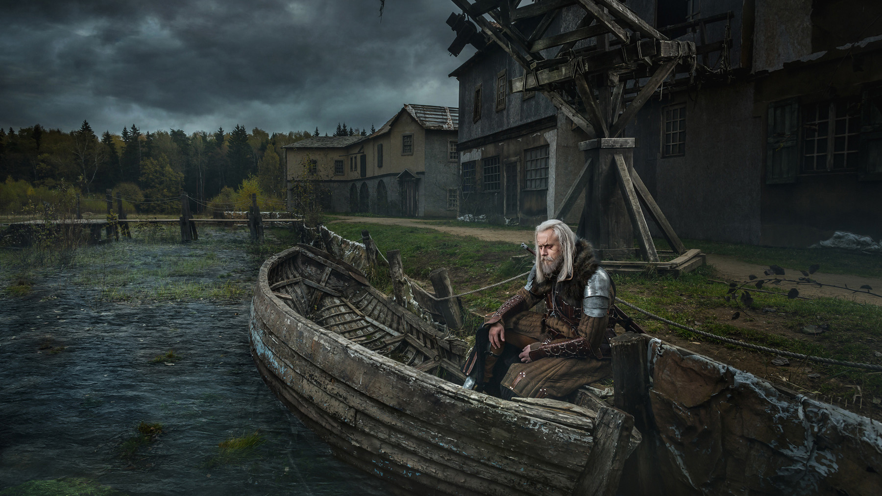 Free download wallpaper Men, The Witcher, Cosplay, Geralt Of Rivia on your PC desktop