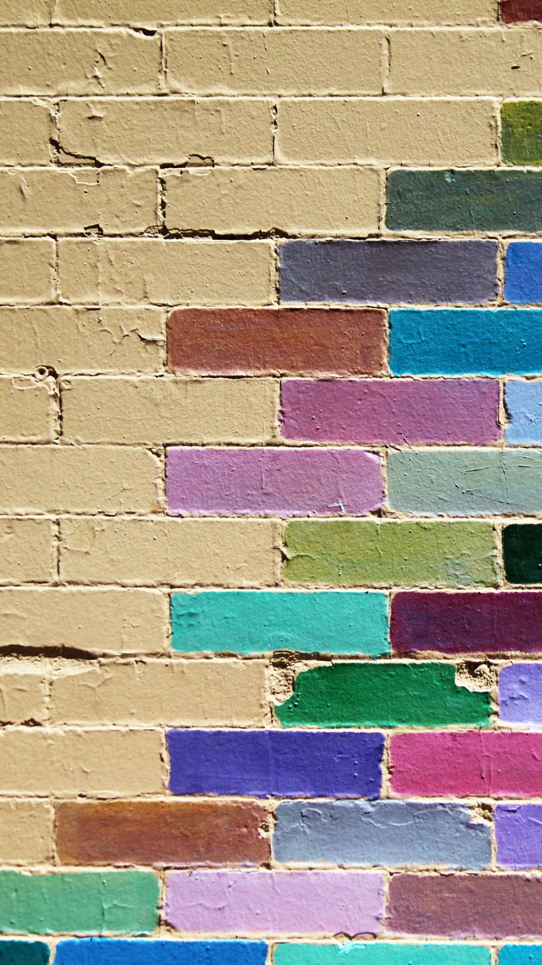 Download mobile wallpaper Texture, Wall, Colors, Colorful, Brick, Photography for free.