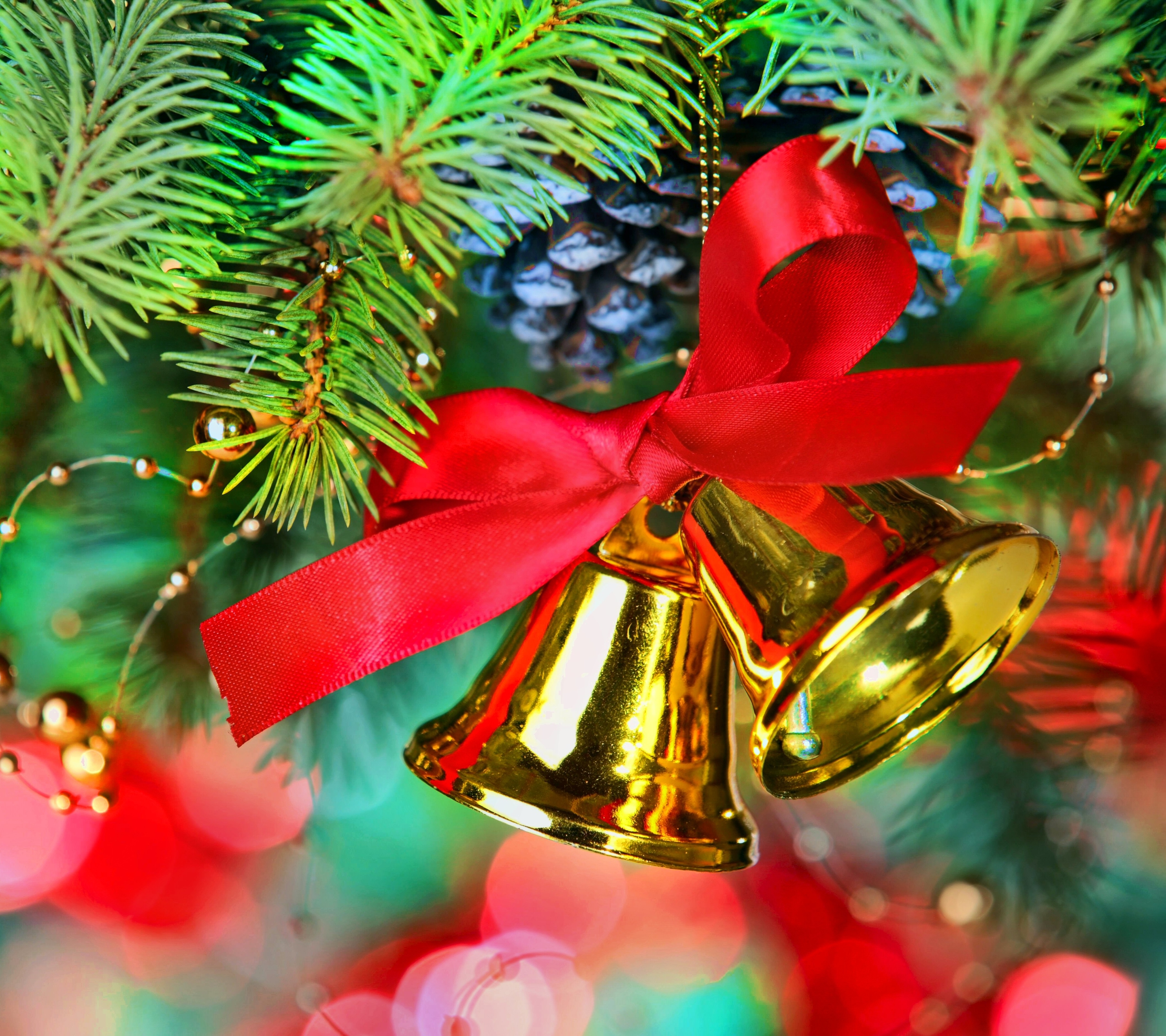 Laden Sie das Feiertage, Weihnachten, Weihnachtsschmuck, Glocke-Bild kostenlos auf Ihren PC-Desktop herunter