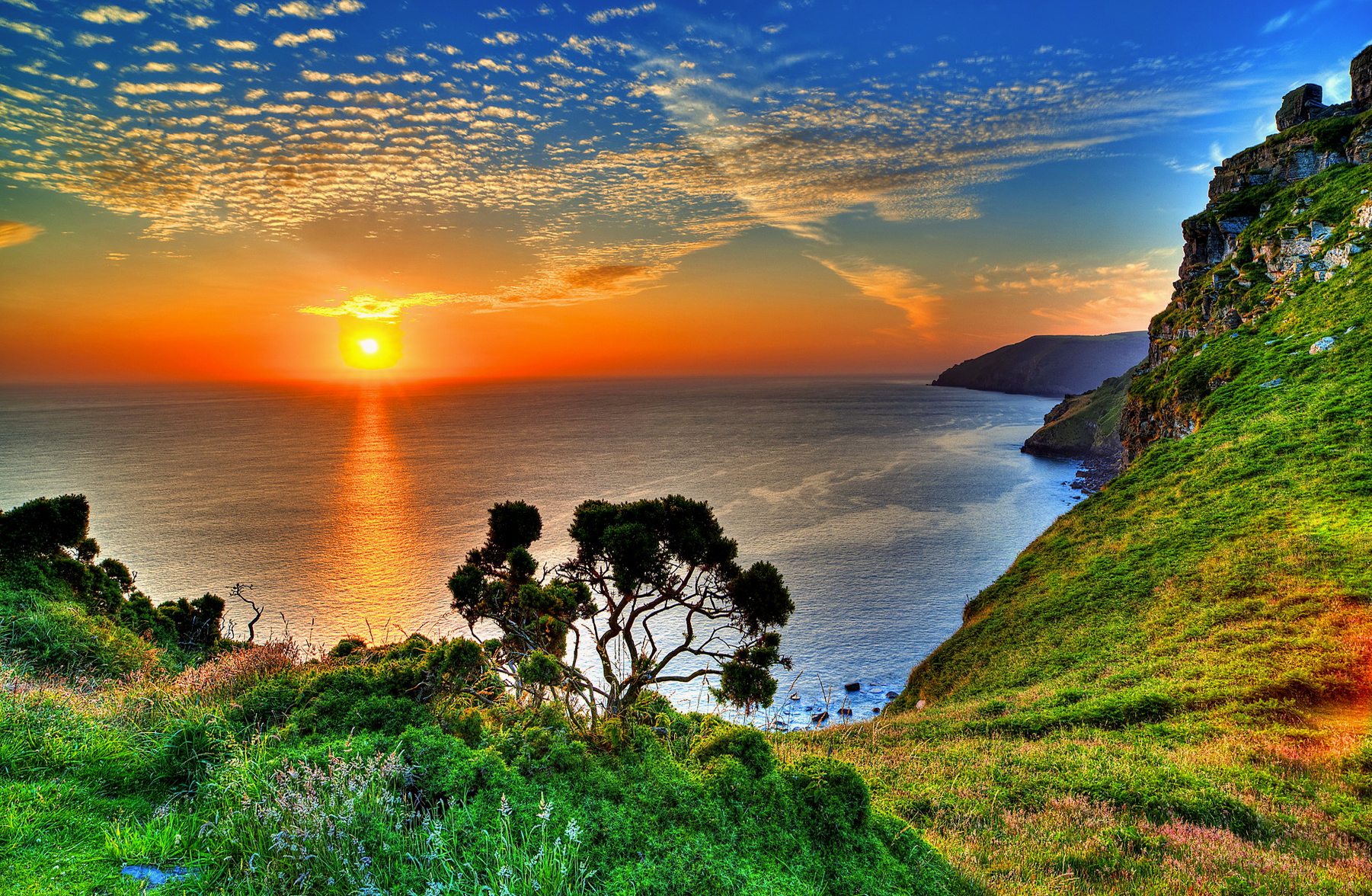 Free download wallpaper Sunset, Sky, Sea, Horizon, Coast, Ocean, Earth, Coastline on your PC desktop