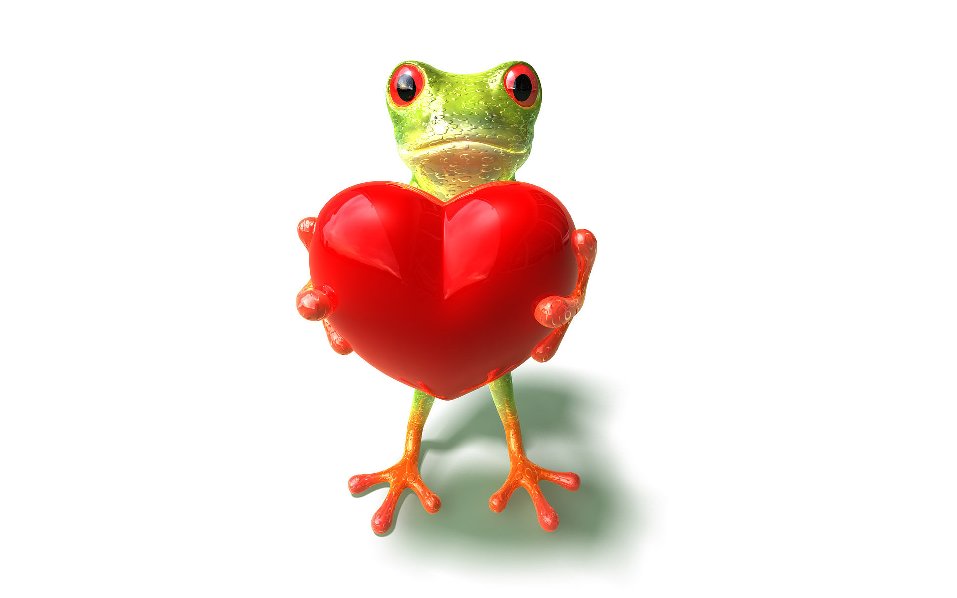 Download mobile wallpaper Frog, 3D Art, 3D, Artistic for free.