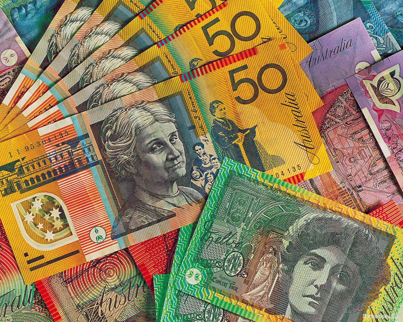 Популярные заставки и фоны Австралийский Доллар на компьютер