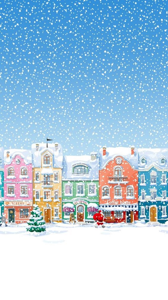 Handy-Wallpaper Feiertage, Winter, Weihnachtsmann, Schnee, Weihnachten kostenlos herunterladen.