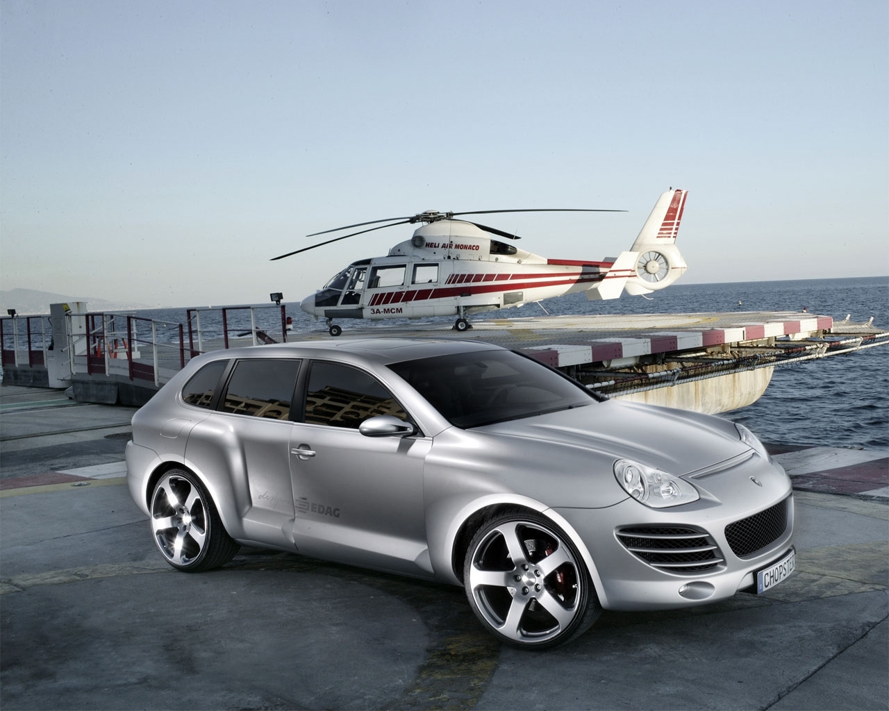 Download mobile wallpaper Transport, Chopster, Auto, Helicopters, Porsche for free.