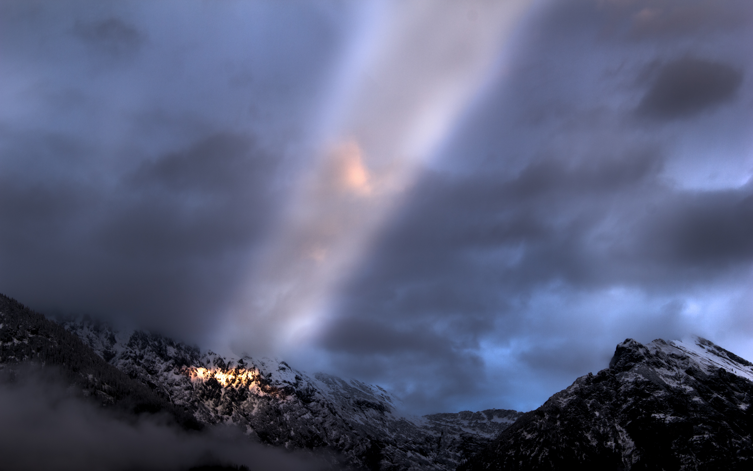 Laden Sie das Landschaft, Mountains, Clouds-Bild kostenlos auf Ihren PC-Desktop herunter