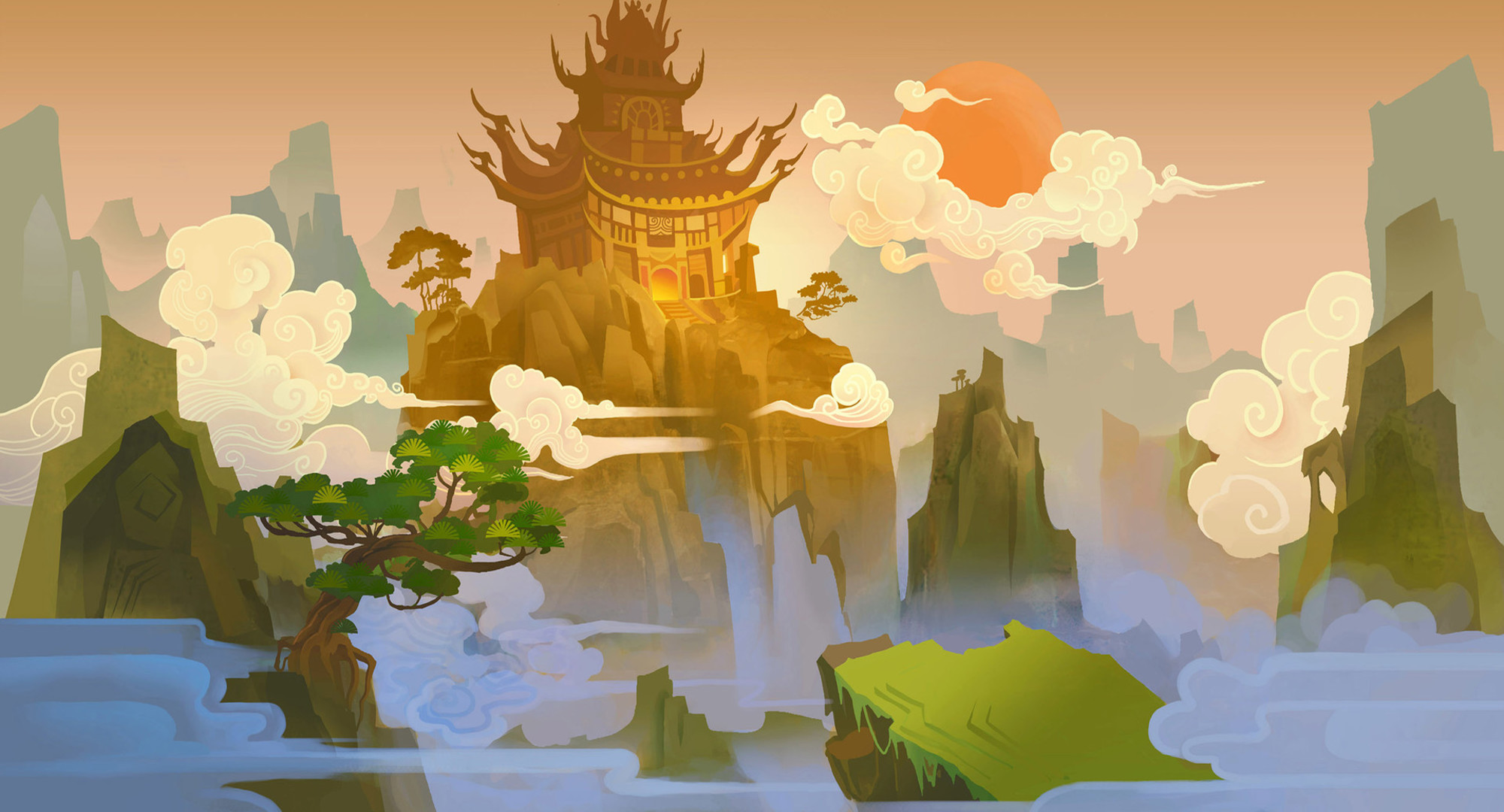 Free download wallpaper Fantasy, Temple, Artistic on your PC desktop