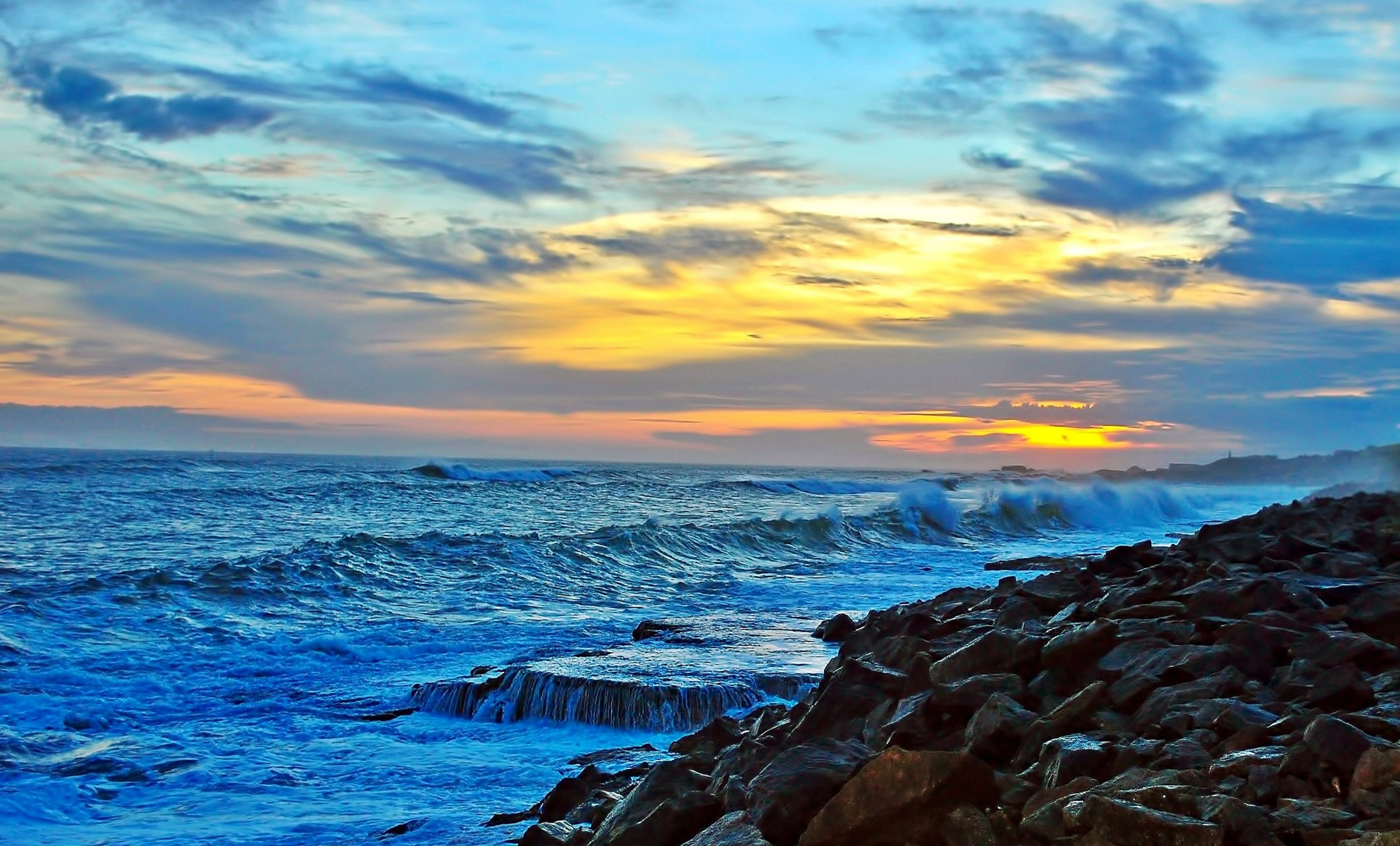 Laden Sie das Horizont, Küste, Ozean, Welle, Indien, Meer, Sonnenuntergang, Erde/natur-Bild kostenlos auf Ihren PC-Desktop herunter