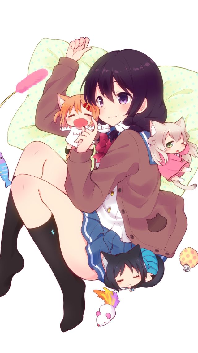 Download mobile wallpaper Anime, Nyanko Days for free.