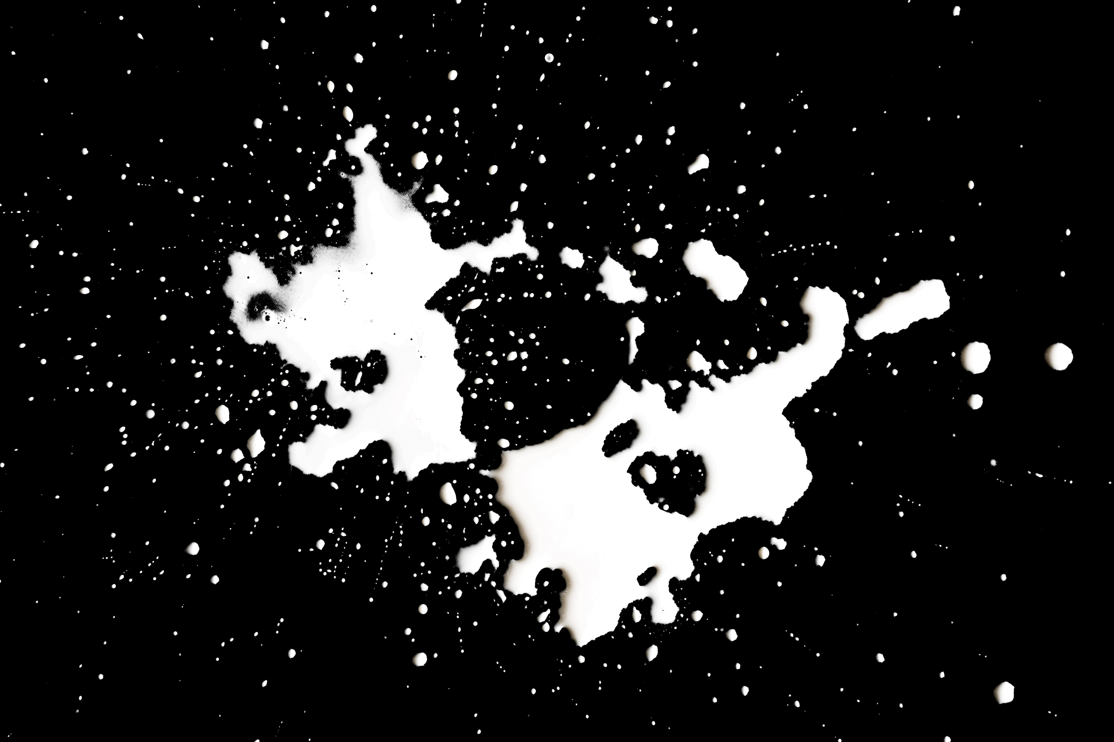spots, black, abstract, drops, white, spray, stains, bw, chb Full HD