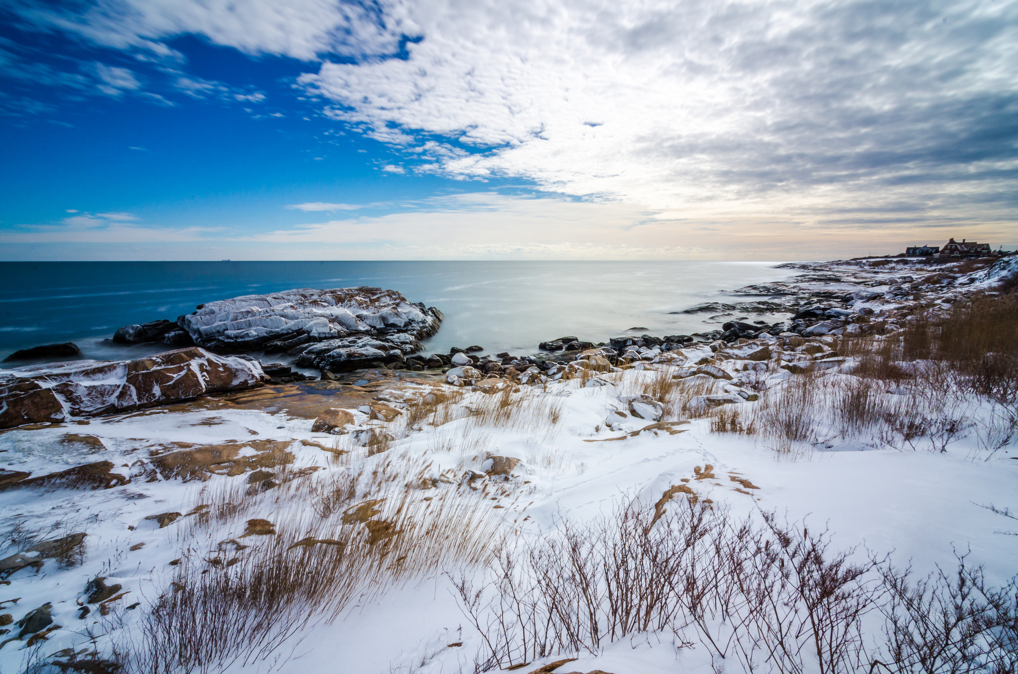 Handy-Wallpaper Natur, Schnee, Horizont, Ozean, Wolke, Himmel, Erde/natur kostenlos herunterladen.