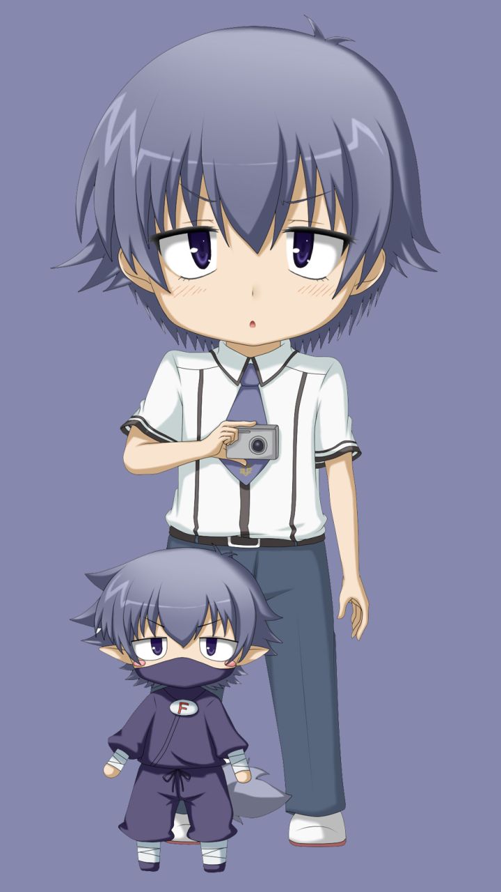 Download mobile wallpaper Anime, Baka And Test for free.