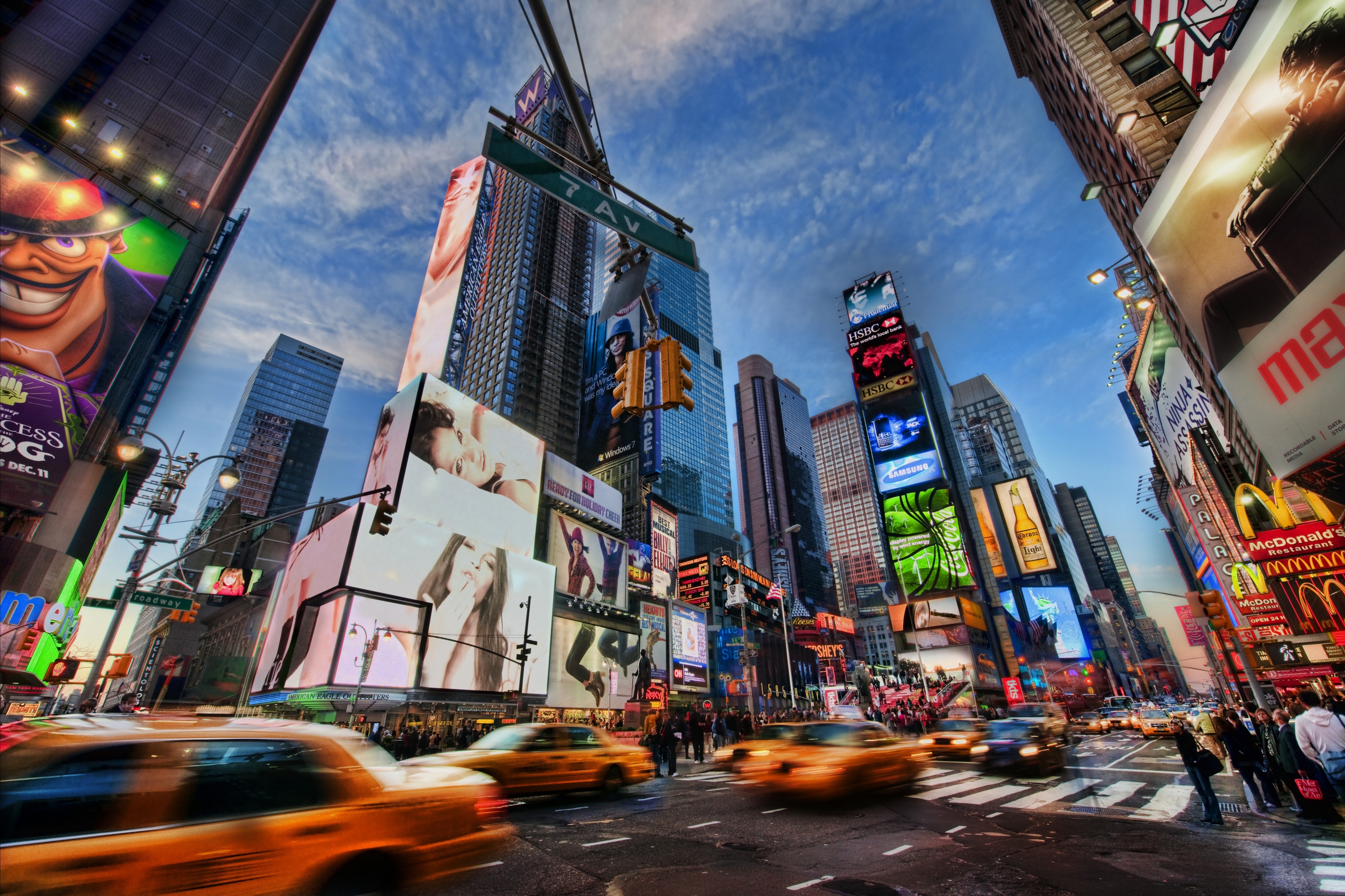 Скачати мобільні шпалери Таймс Сквер, Створено Людиною безкоштовно.