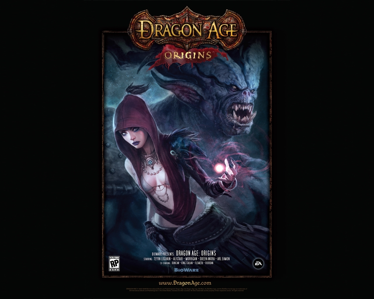 240 скачать обои эра драконов: начало (dragon age: origins), игры, черные - заставки и картинки бесплатно