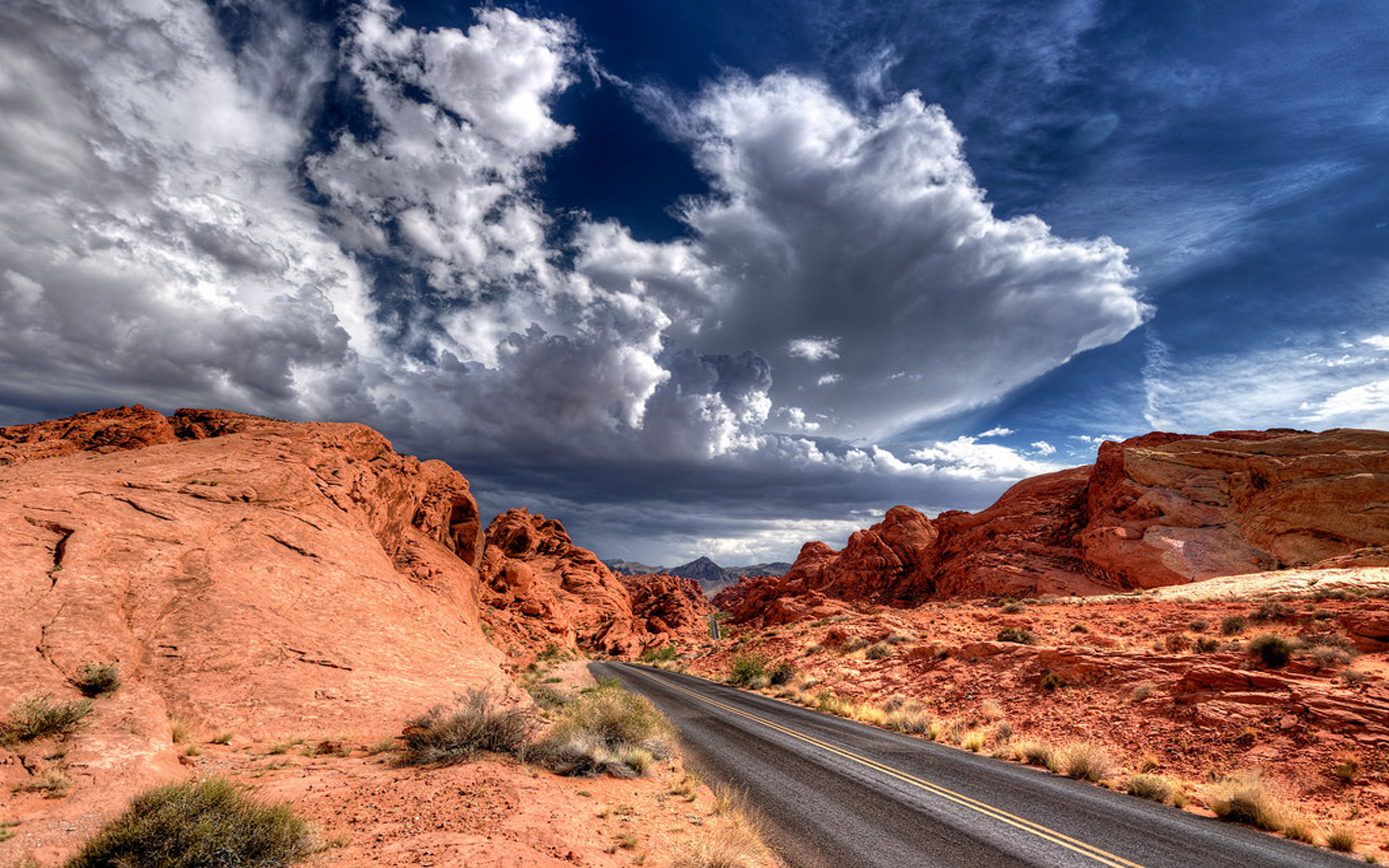 Download mobile wallpaper Sky, Desert, Road, Cloud, Man Made for free.