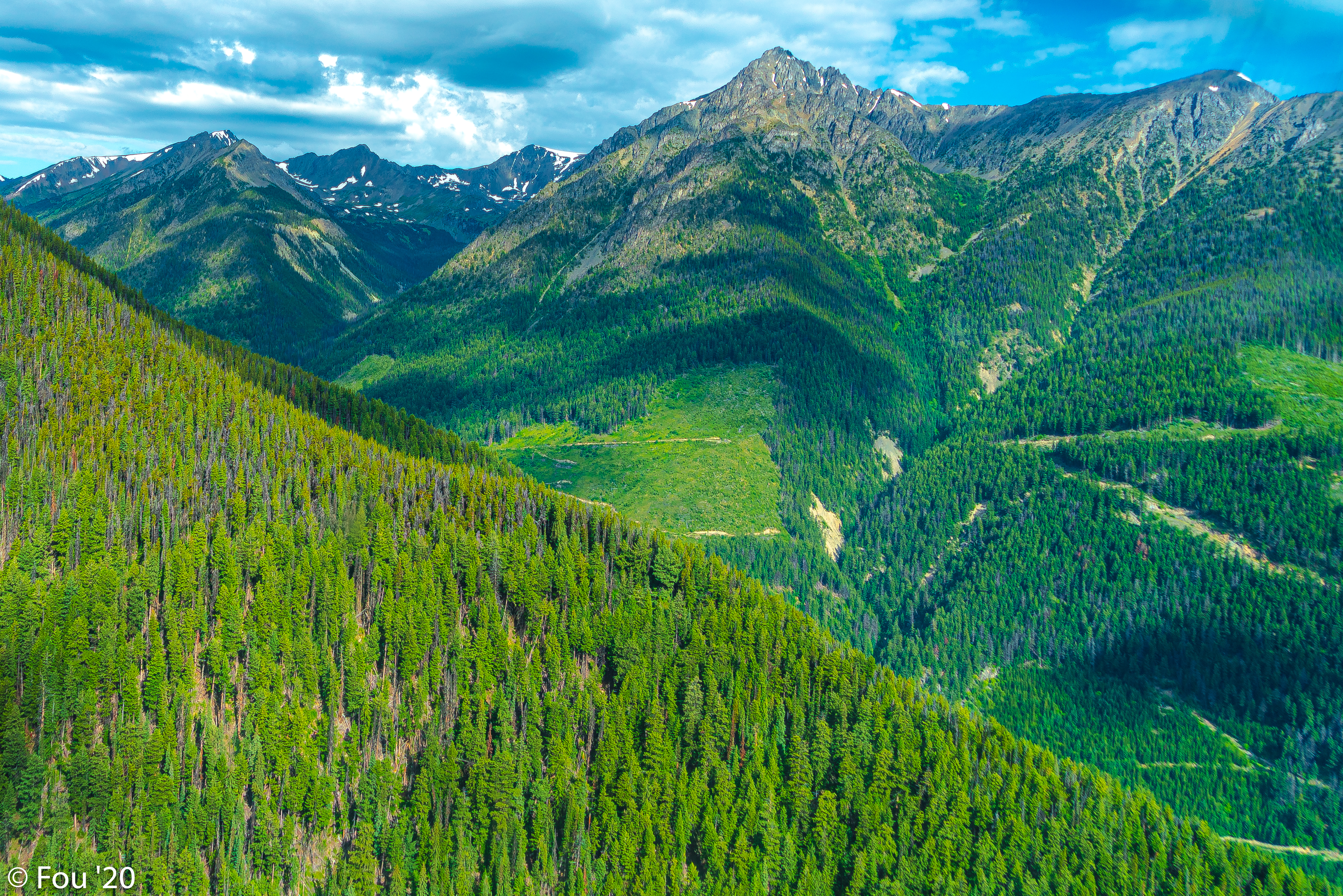 Free download wallpaper Slope, Nature, Mountains, Forest, Landscape on your PC desktop