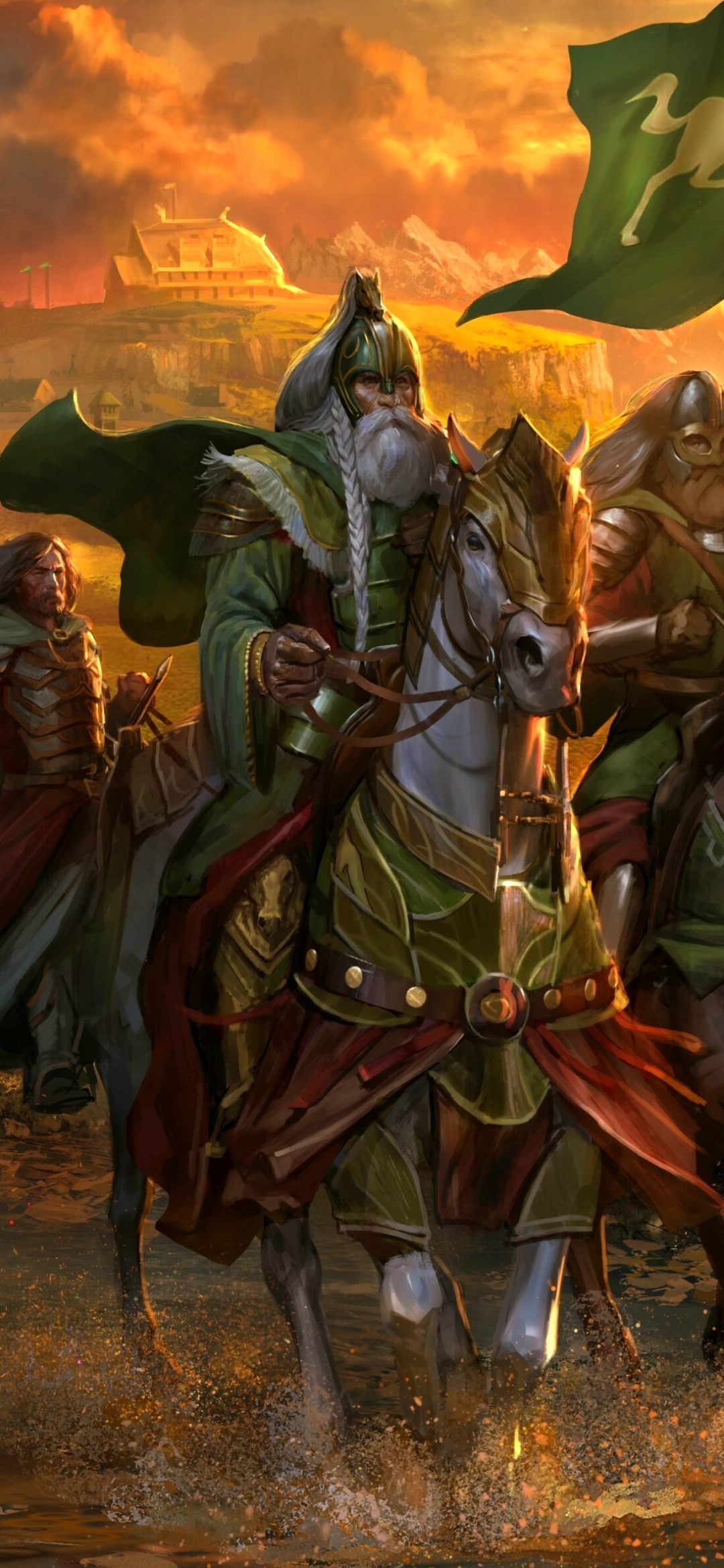 Download mobile wallpaper Fantasy, Lord Of The Rings, Warrior, Horse, The Lord Of The Rings for free.