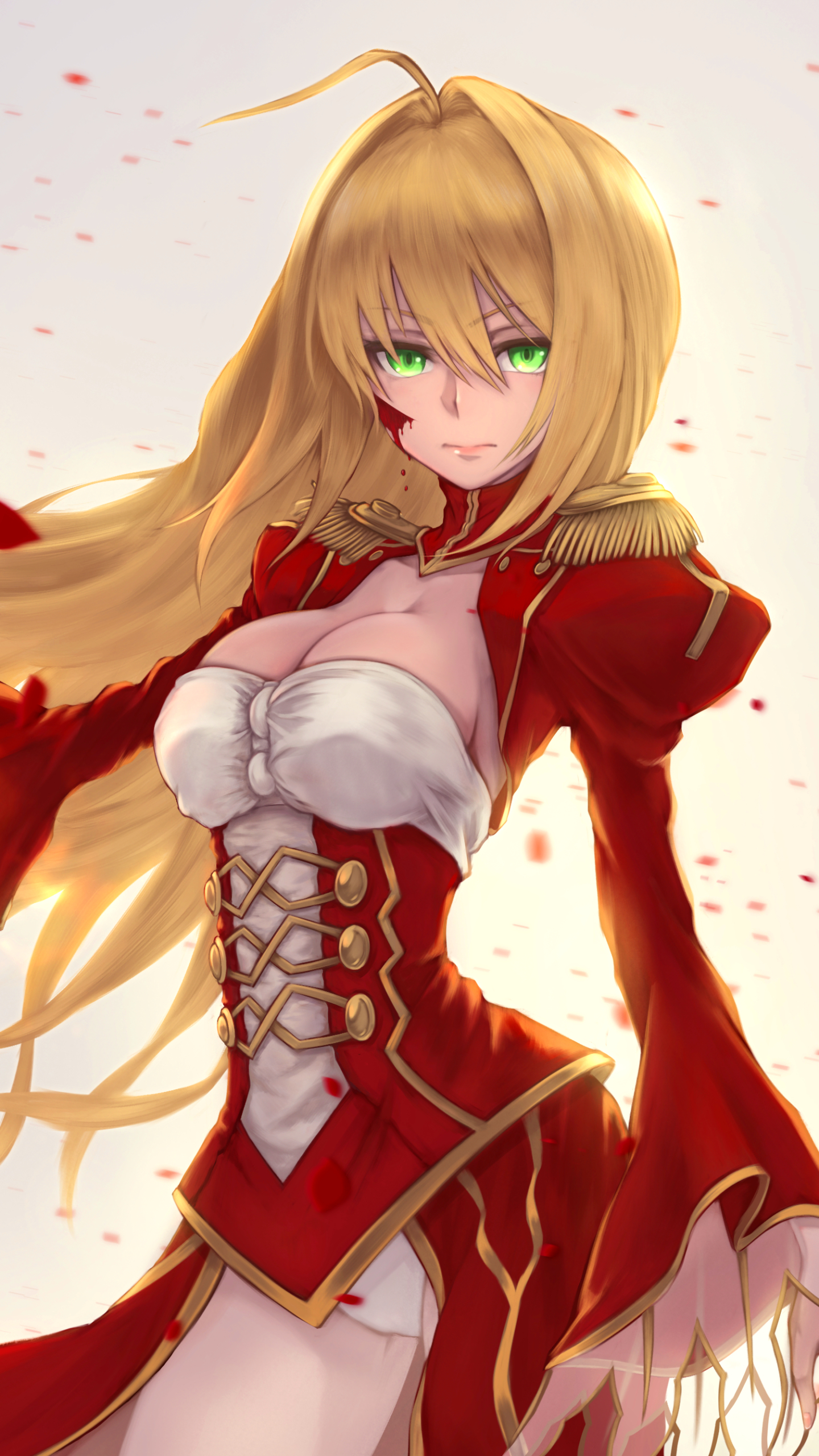 Download mobile wallpaper Anime, Blonde, Green Eyes, Long Hair, Saber (Fate Series), Fate/extra, Nero Claudius, Fate Series for free.