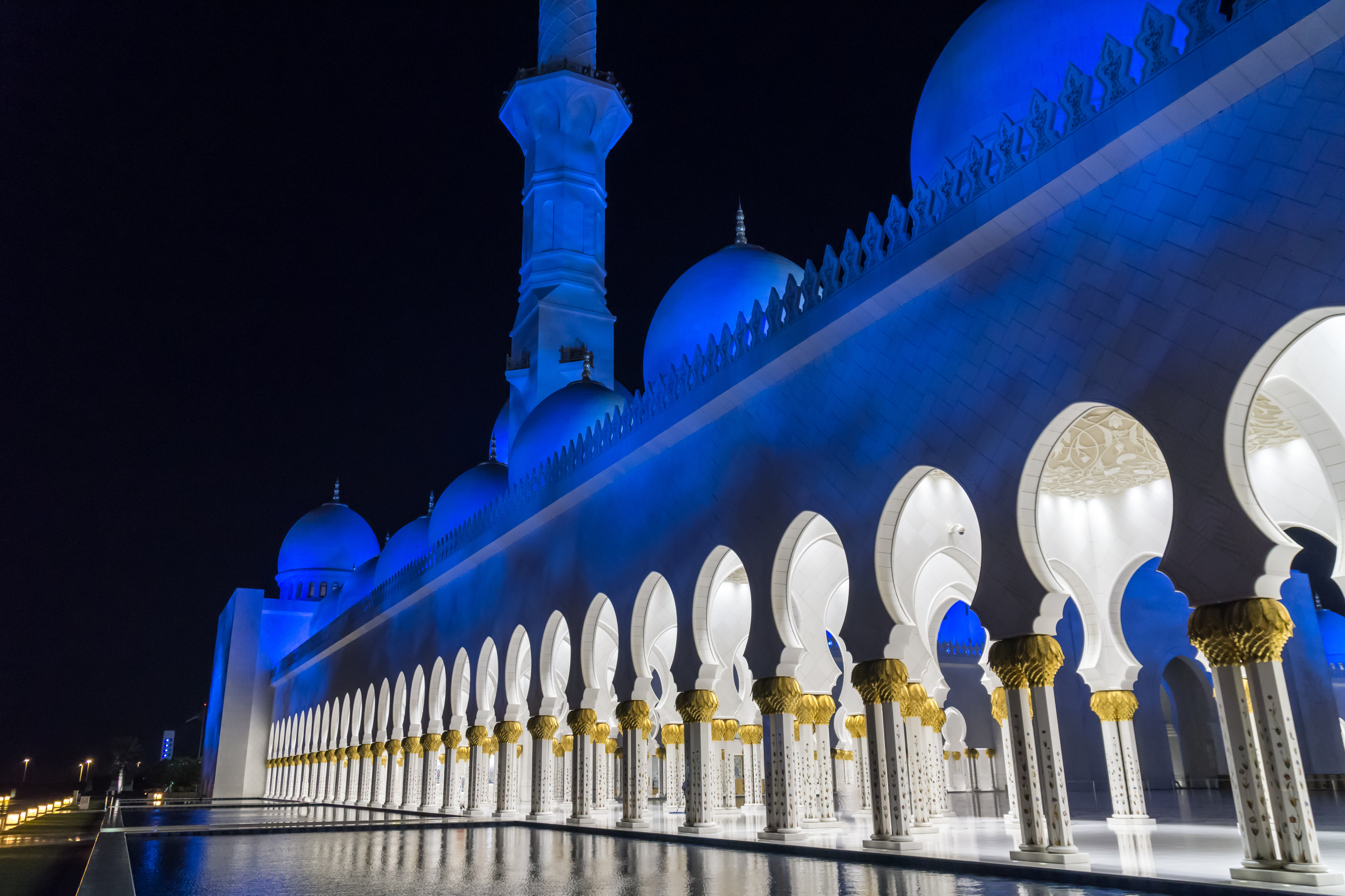 358334 скачать обои мечеть, объединённые арабские эмираты, абу даби, религиозные, большая мечеть шейха зайда, мечети - заставки и картинки бесплатно