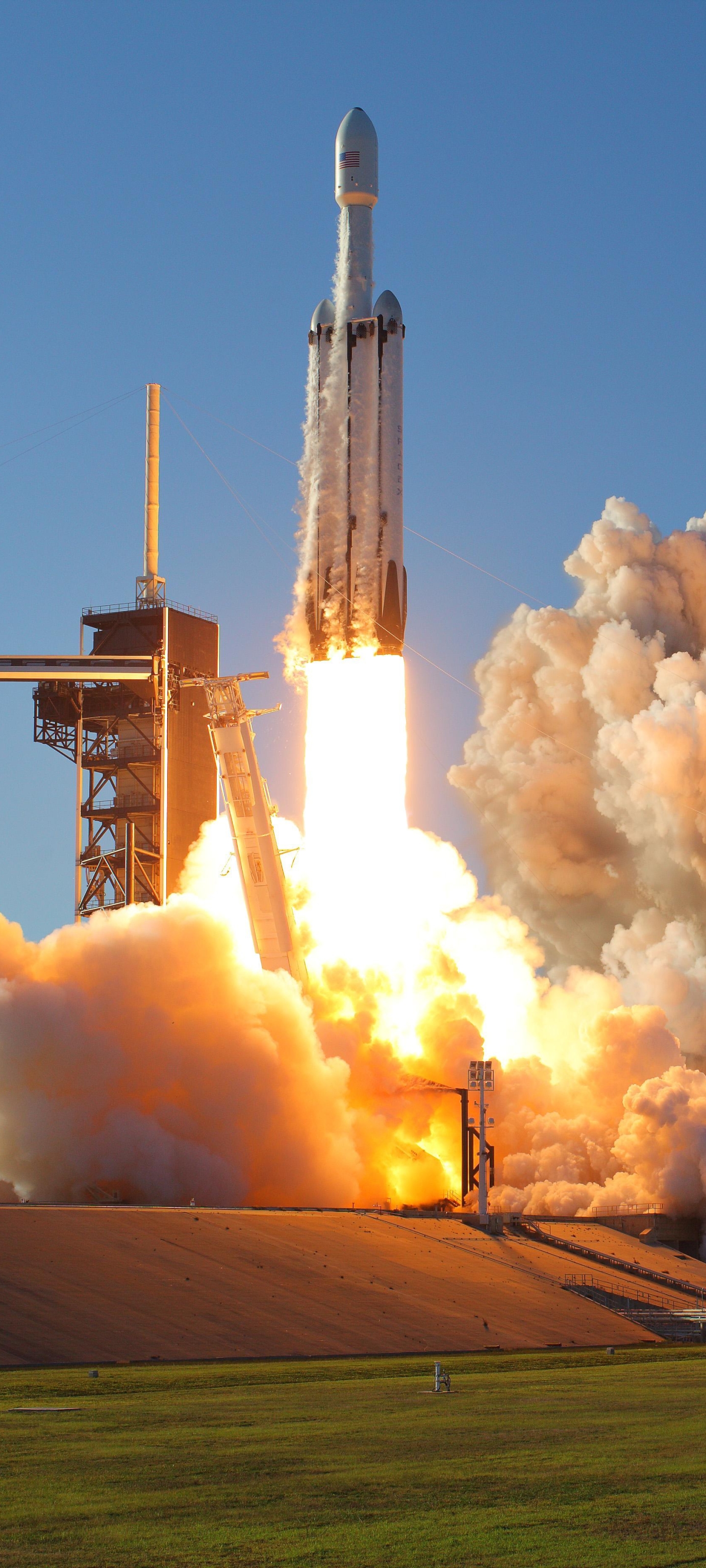 Скачати мобільні шпалери Ракета, Технології, Spacex, Falcon Heavy безкоштовно.